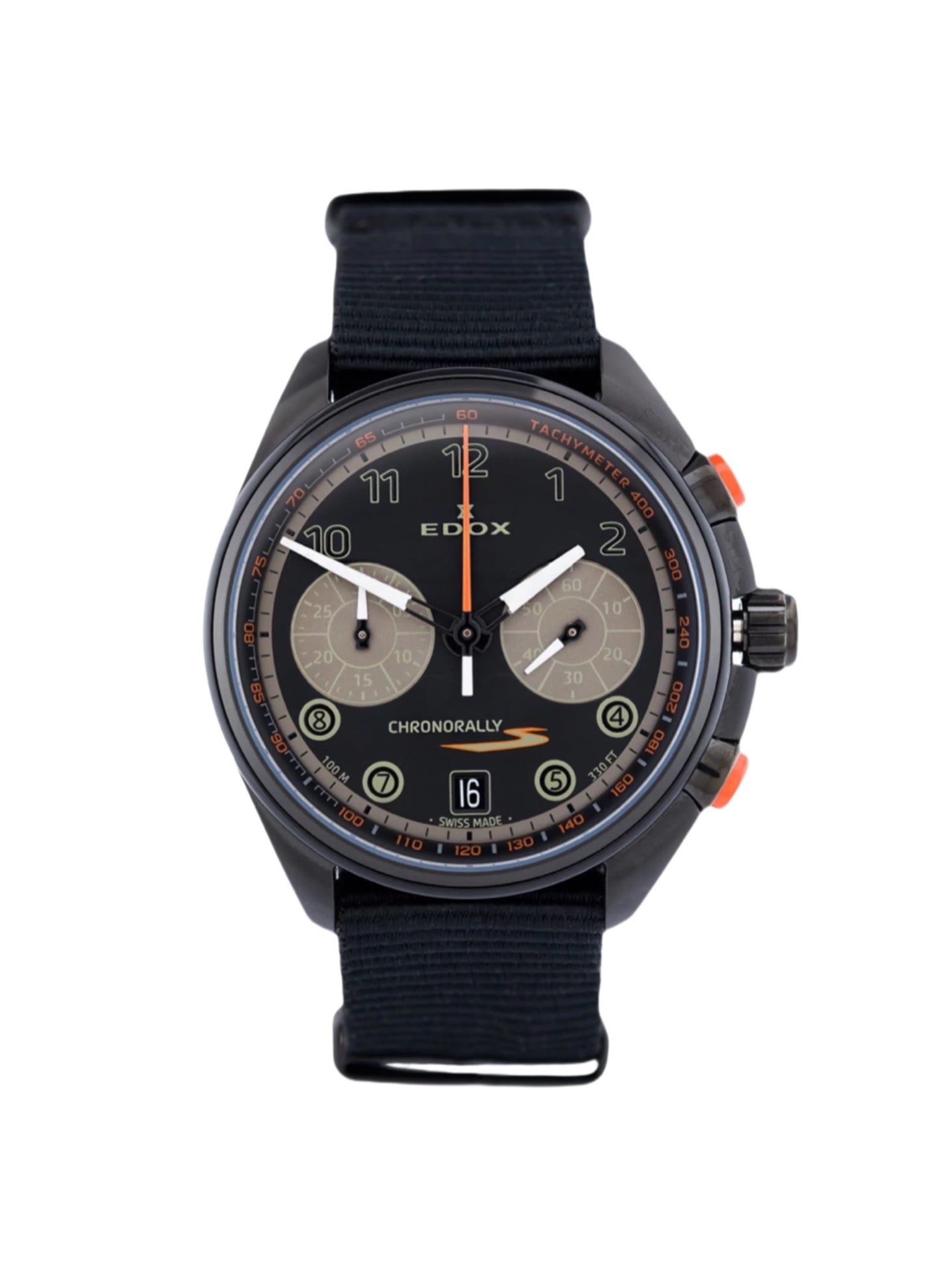 Reloj Edox Chronorally Black Hombre
