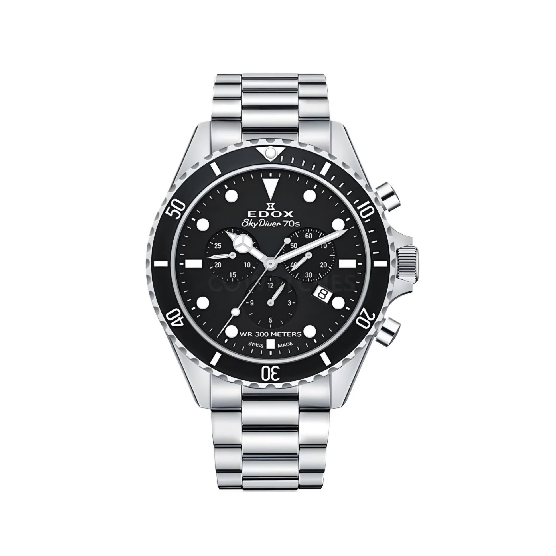 Reloj Edox Chronograph SkyDiver 70s Hombre 44mm – Relojería Suiza