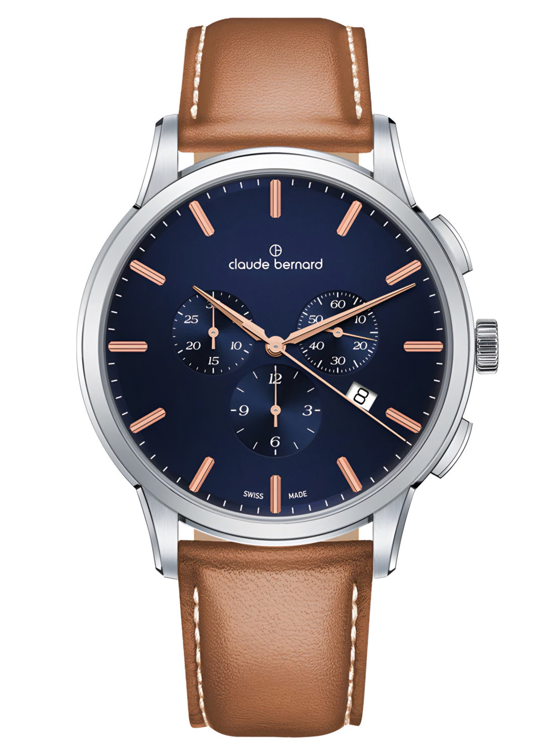 Reloj Claude Bernard Classic Chronograph Hombre 43mm 10237.3BUIR1