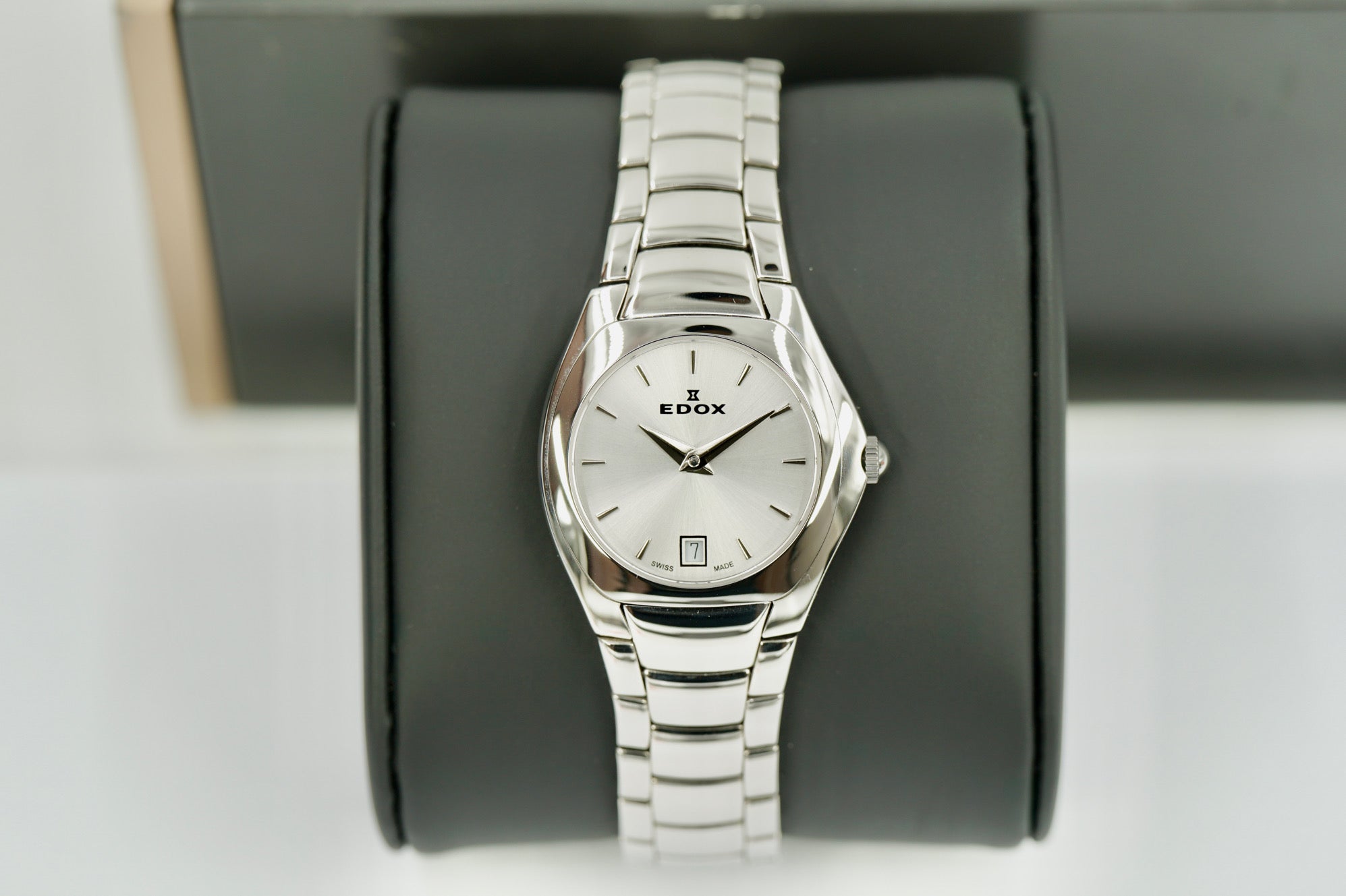 Reloj Edox Classic Mujer Acero Blanco Pulido