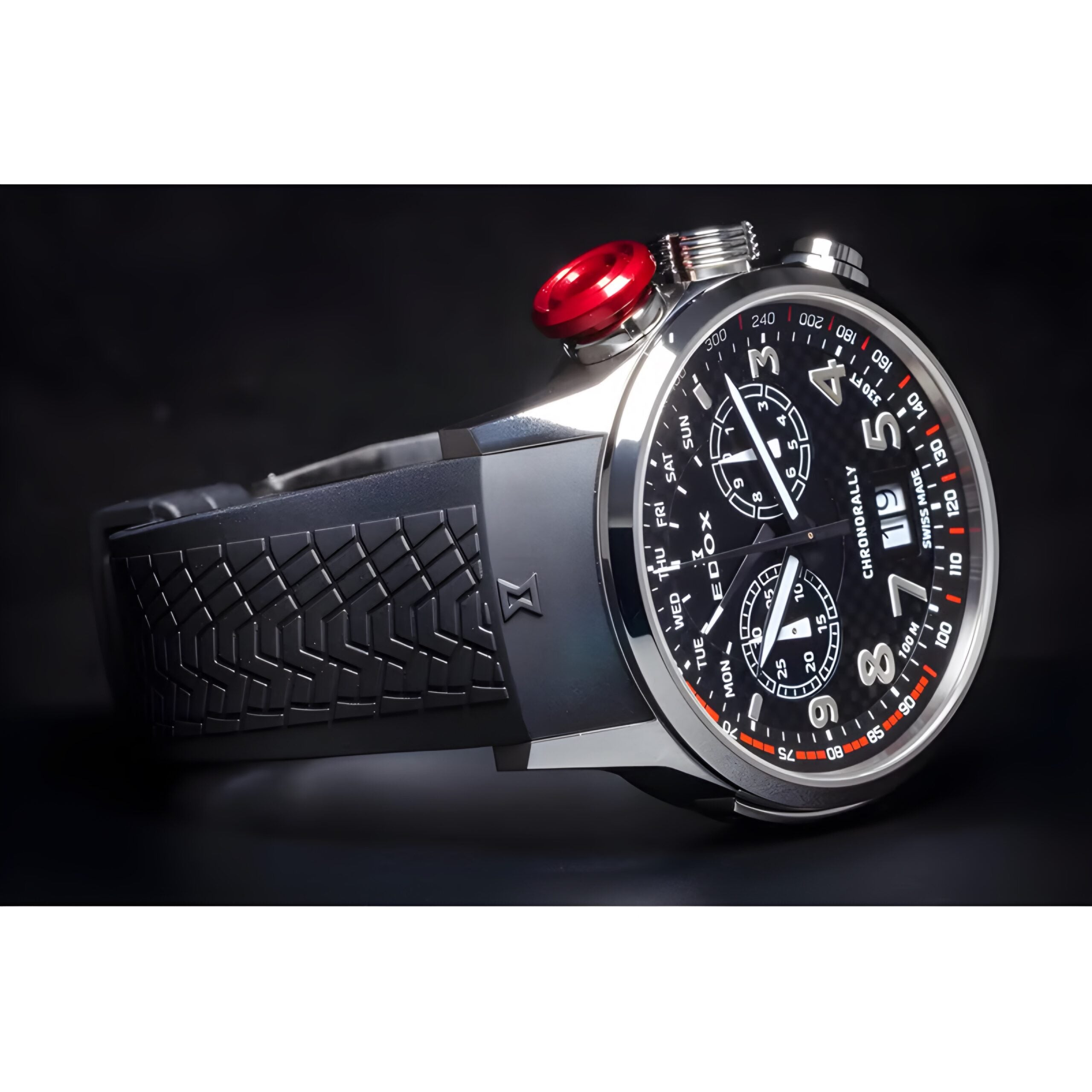 Reloj Edox Chronorally Chronograph Hombre