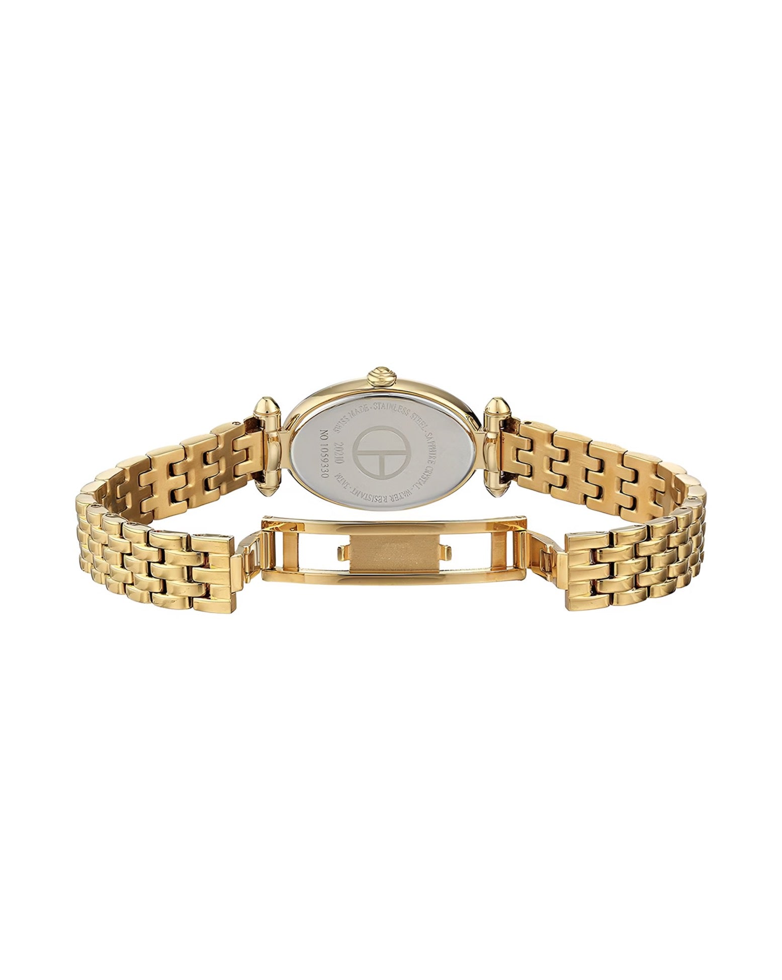 Reloj Claude Bernard Dorado Ovalado Mujer
