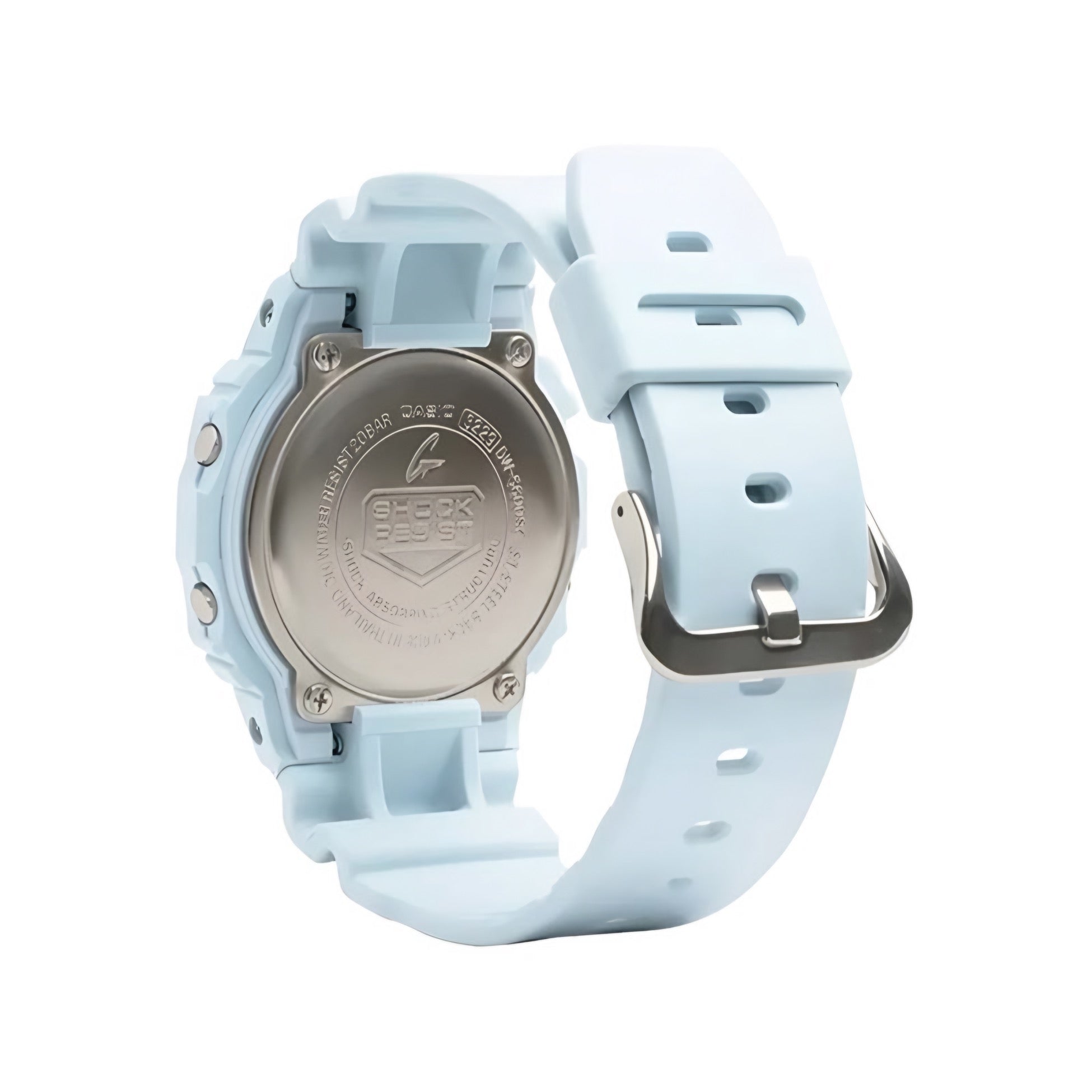 Reloj Casio Dw5600sc-8dr Con Correa De Resina Color Blanco