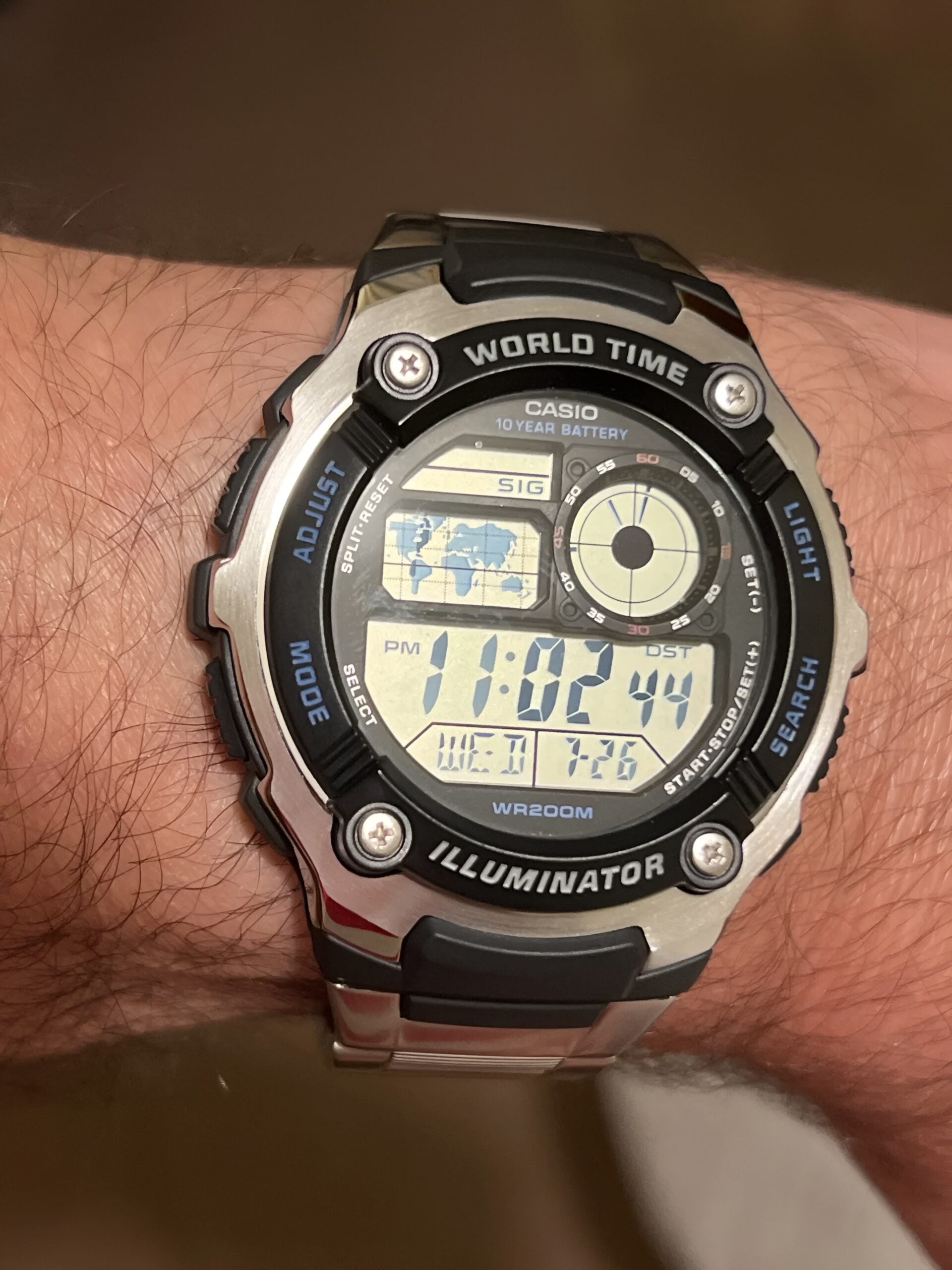 Reloj Casio AE-2100WD-1AVDF Plateado Hombre