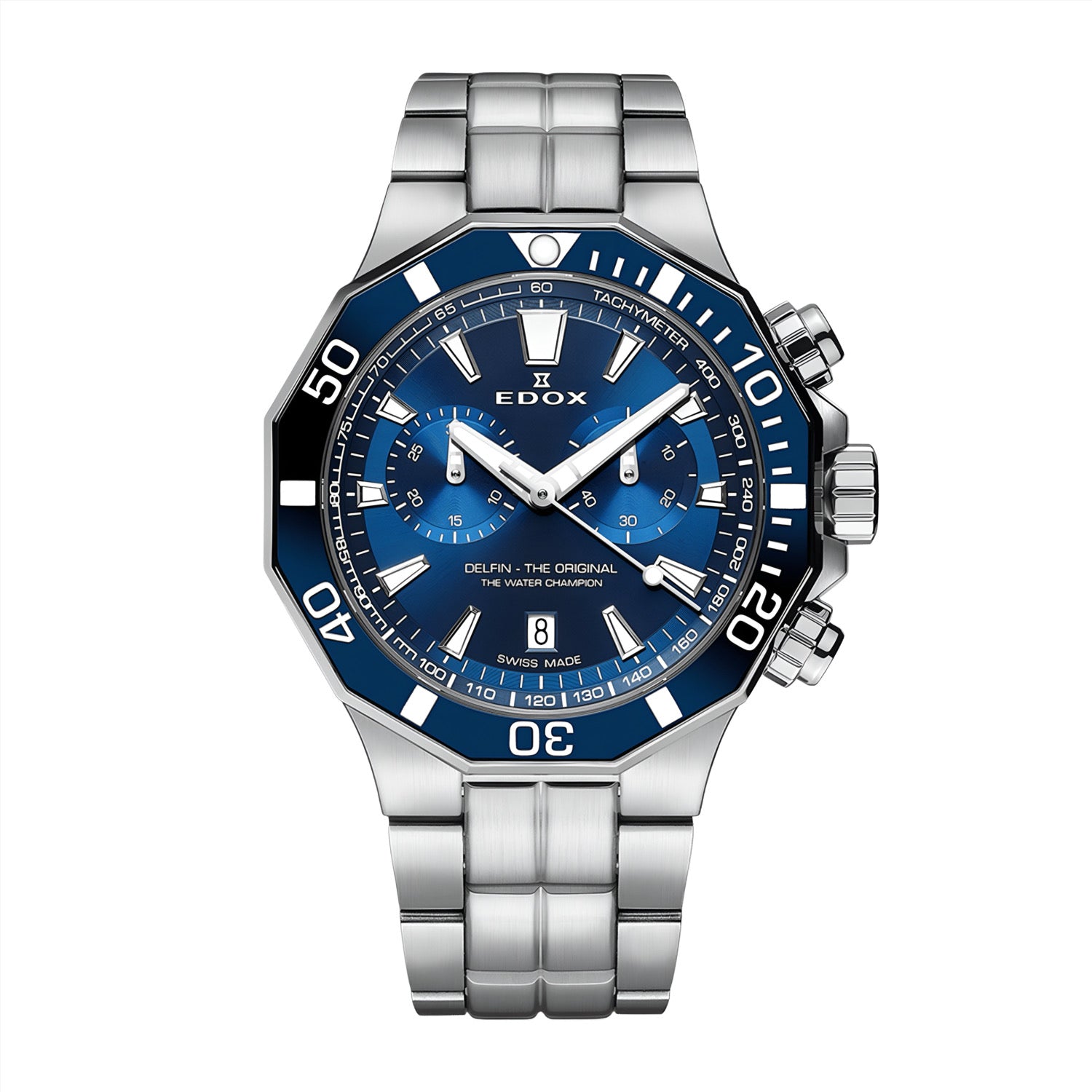 Reloj Edox Delfin The Original Chronograph Acero Hombre