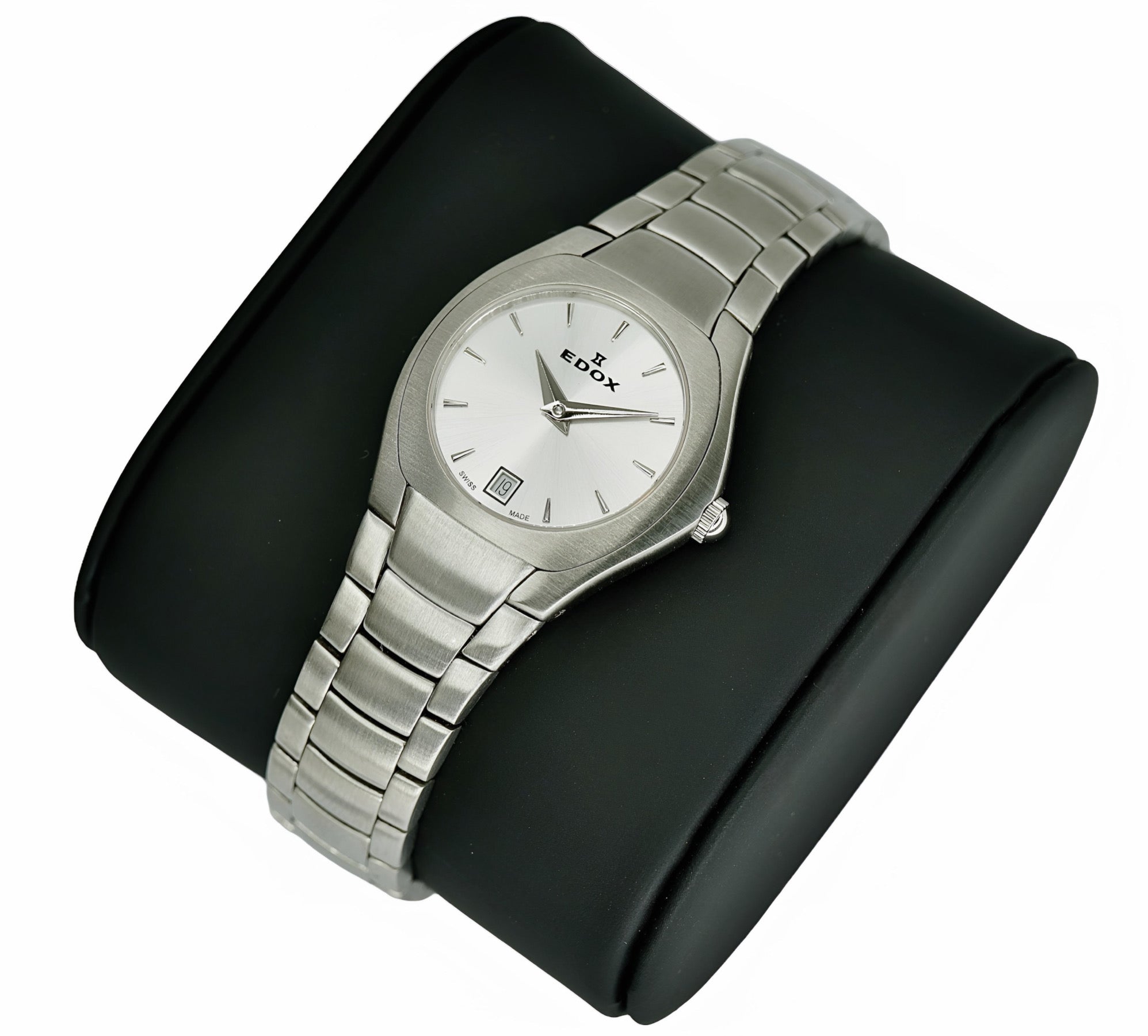 Reloj Edox Classic Mujer Plateado Esfera Blanca 28mm