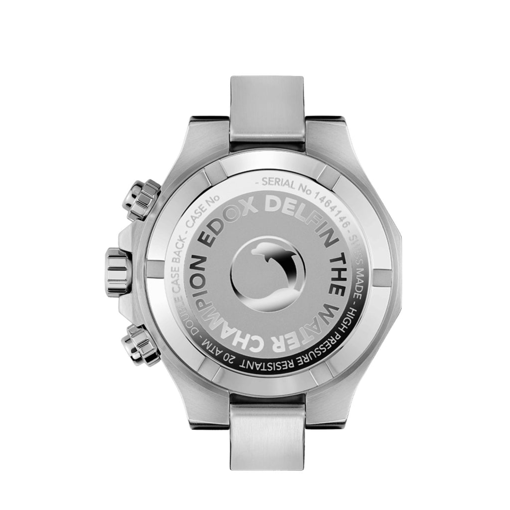 Reloj Edox Delfin The Original Chronograph Acero Esfera Negra Hombre 10112.3NMNIN
