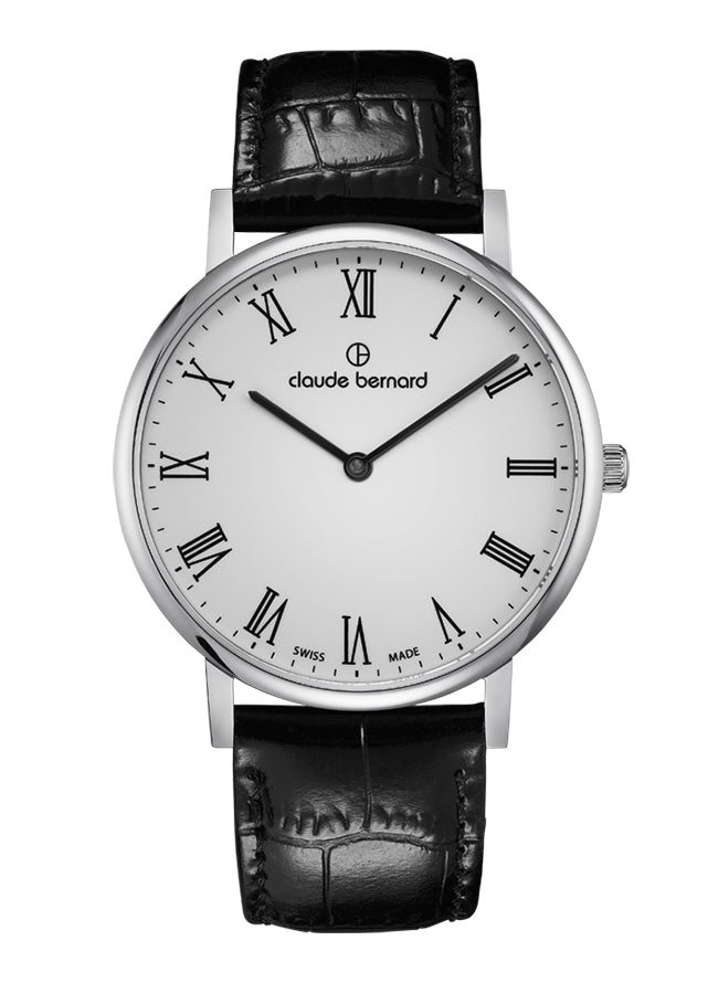 Reloj Claude Bernard Slim Line Roman Numeral 41mm Hombre