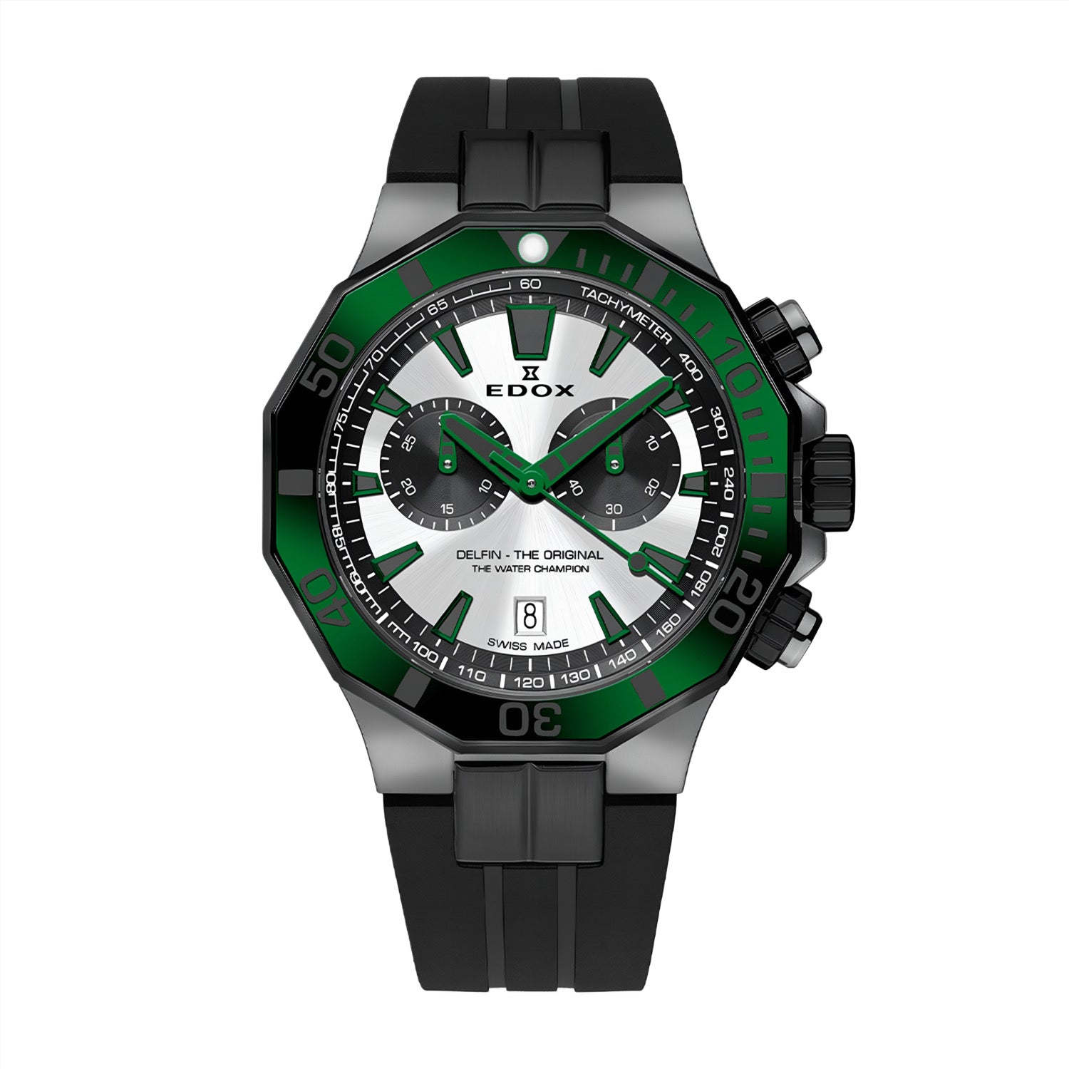 Reloj Edox Delfin The Original Chronograph Verde Hombre