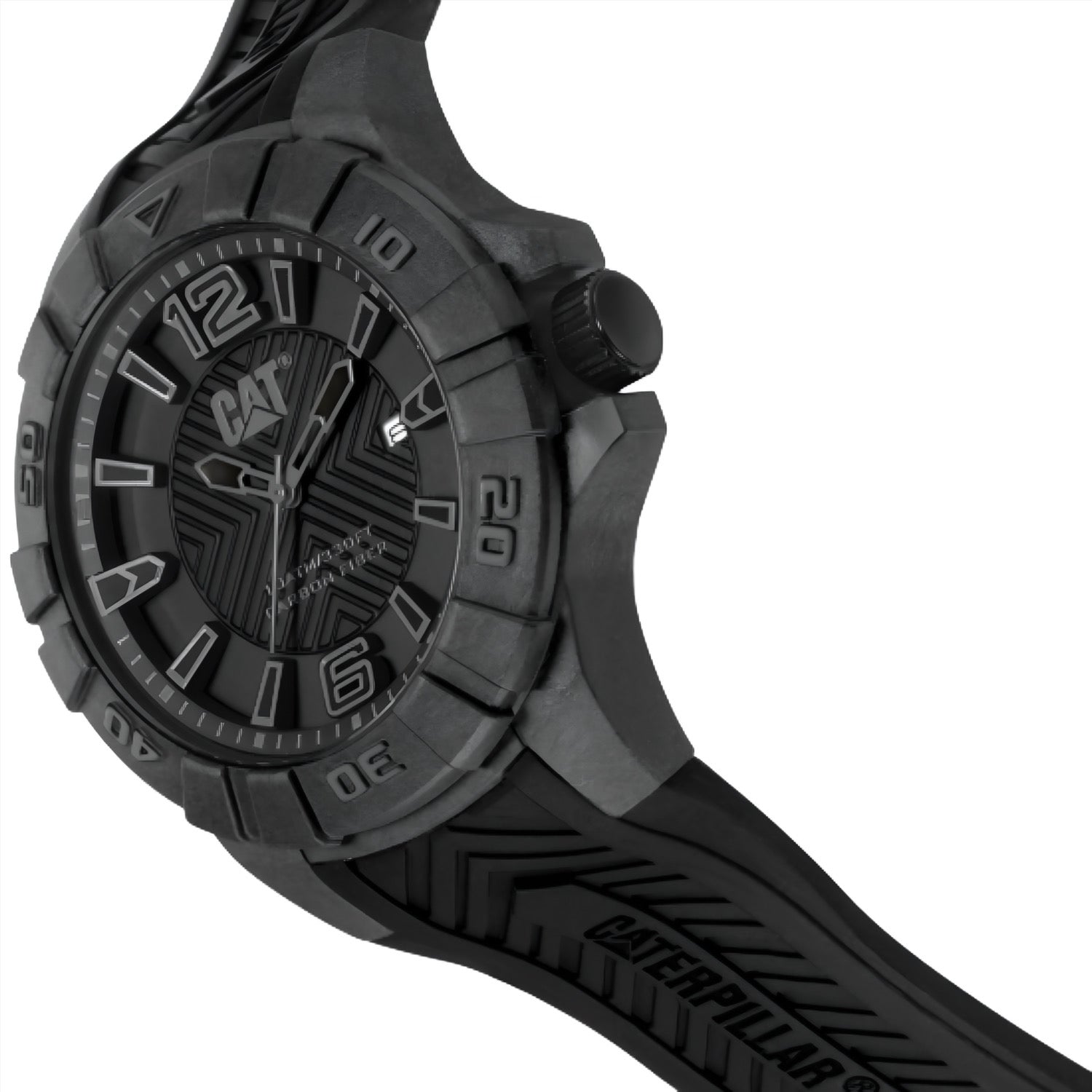 Reloj Cat K112121131 Negro Silicona Hombre