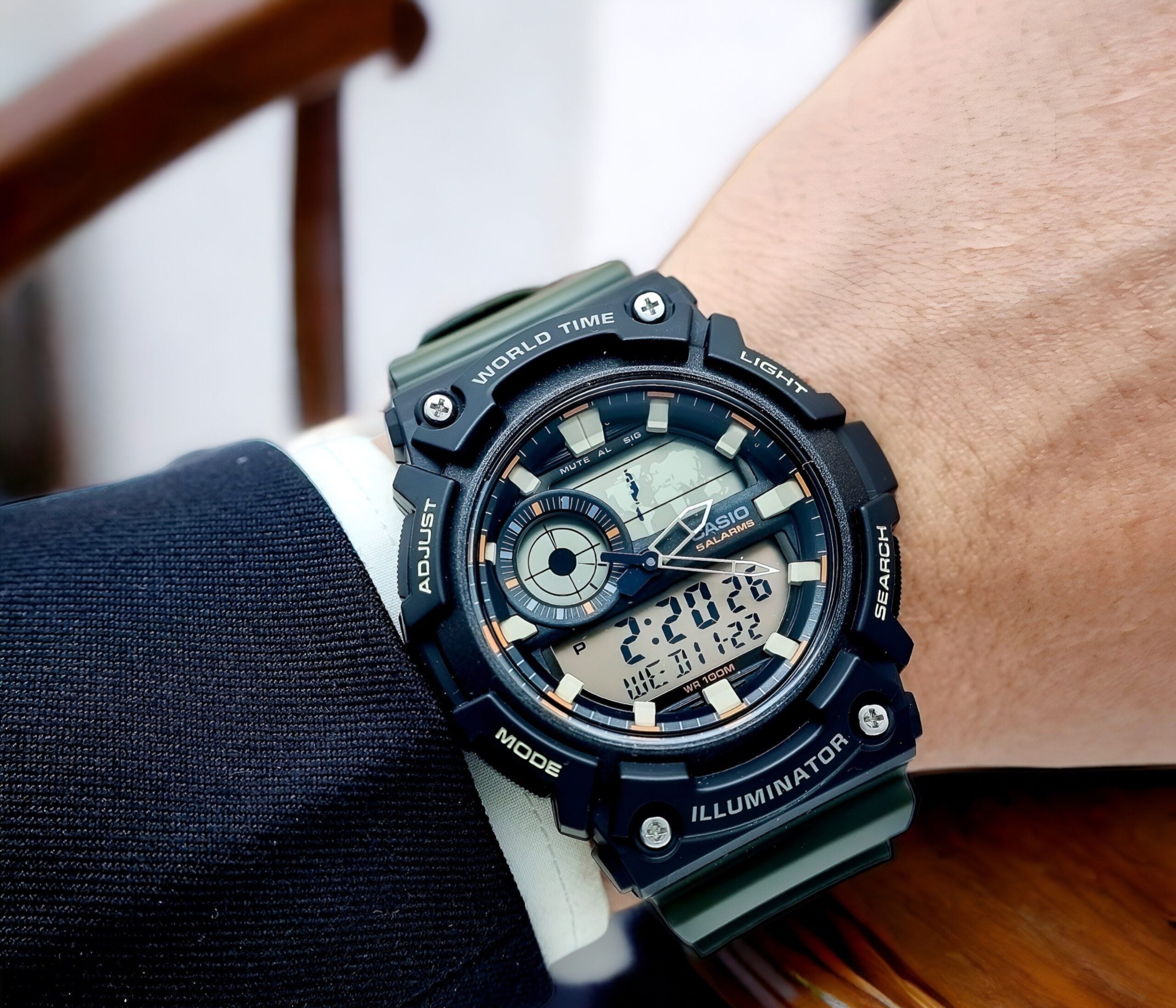 Reloj Hombre Casio AEQ-200W-3AVDF Hombre