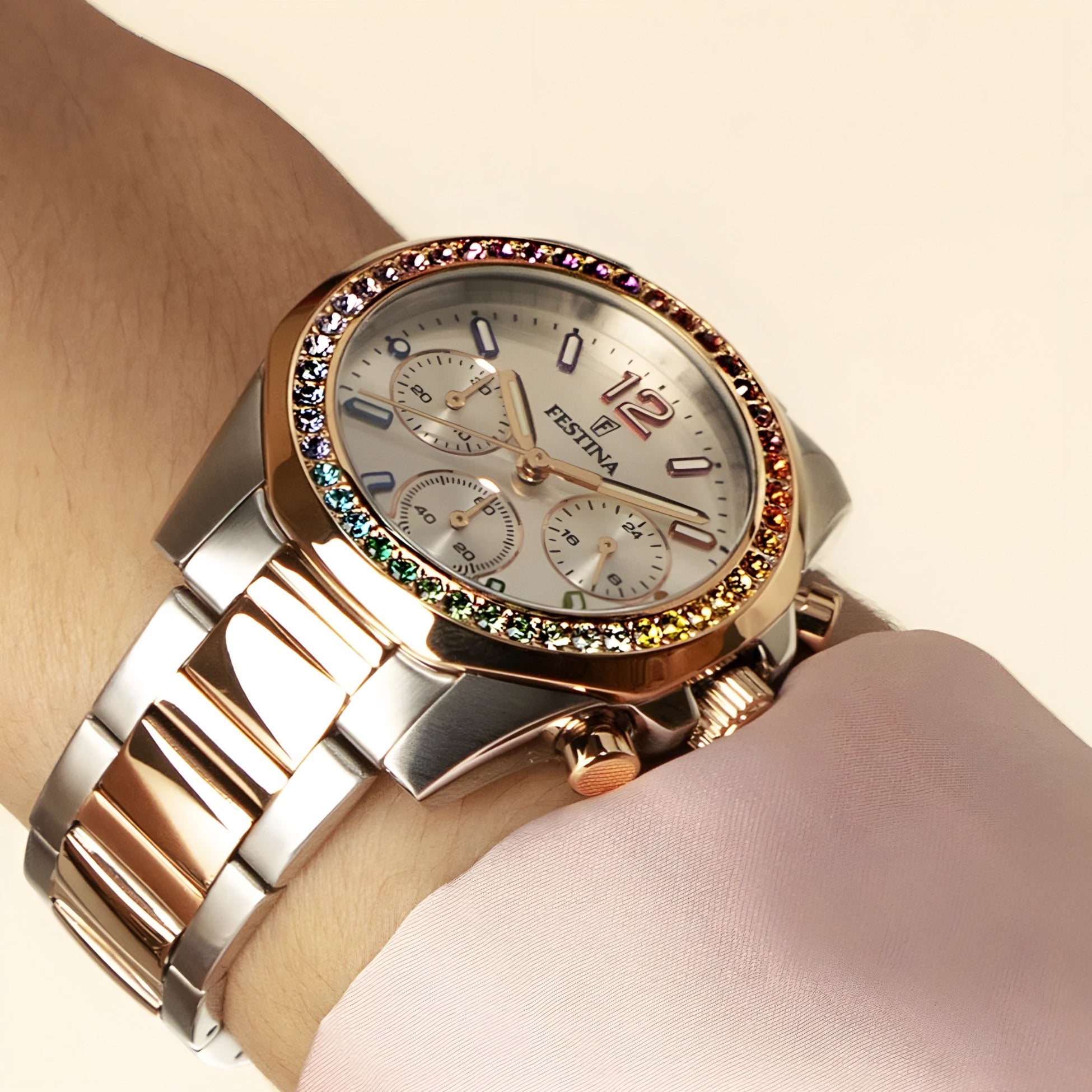 Reloj Festina F20608/2 Bicolor con Cronografo Mujer