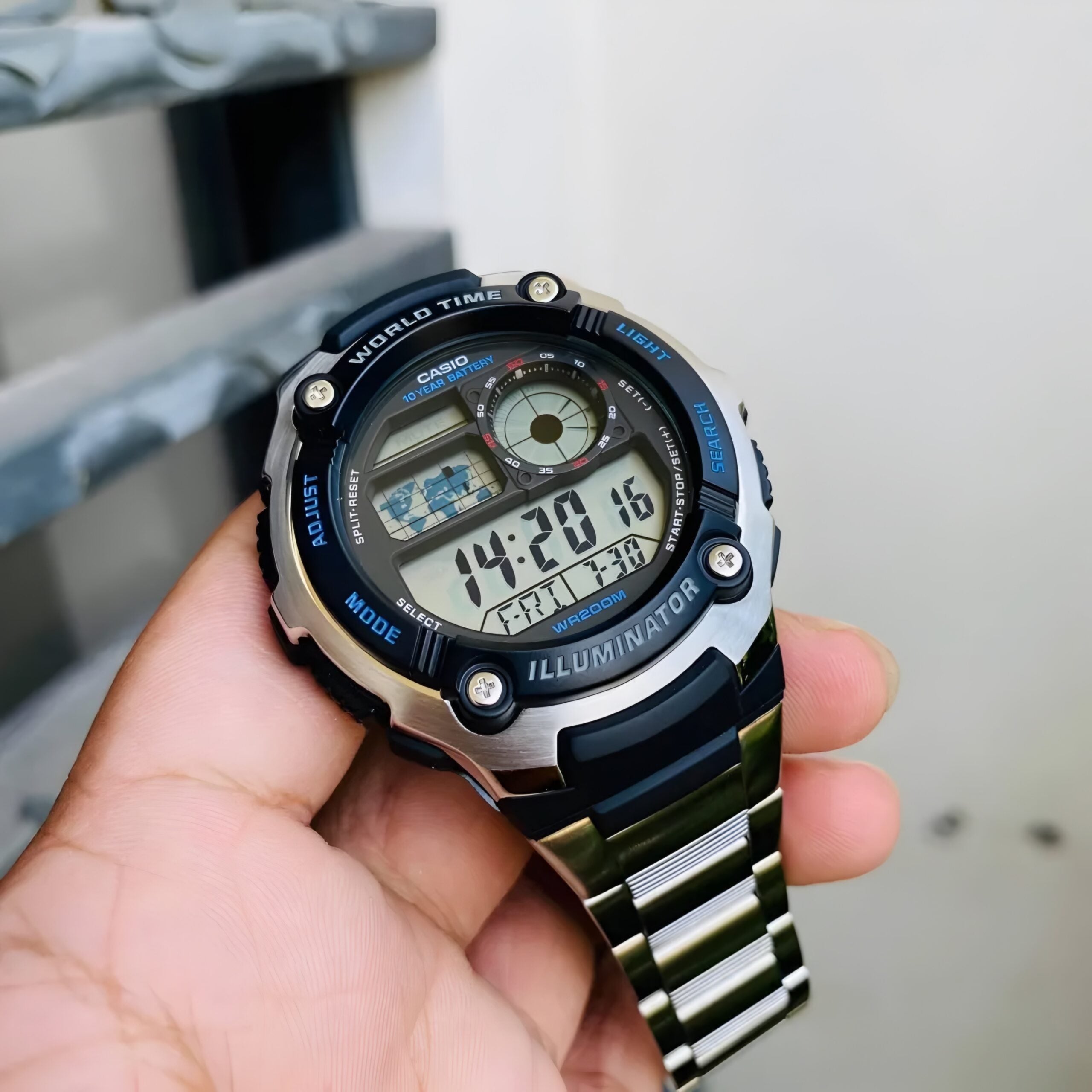 Reloj Casio AE-2100WD-1AVDF Plateado Hombre