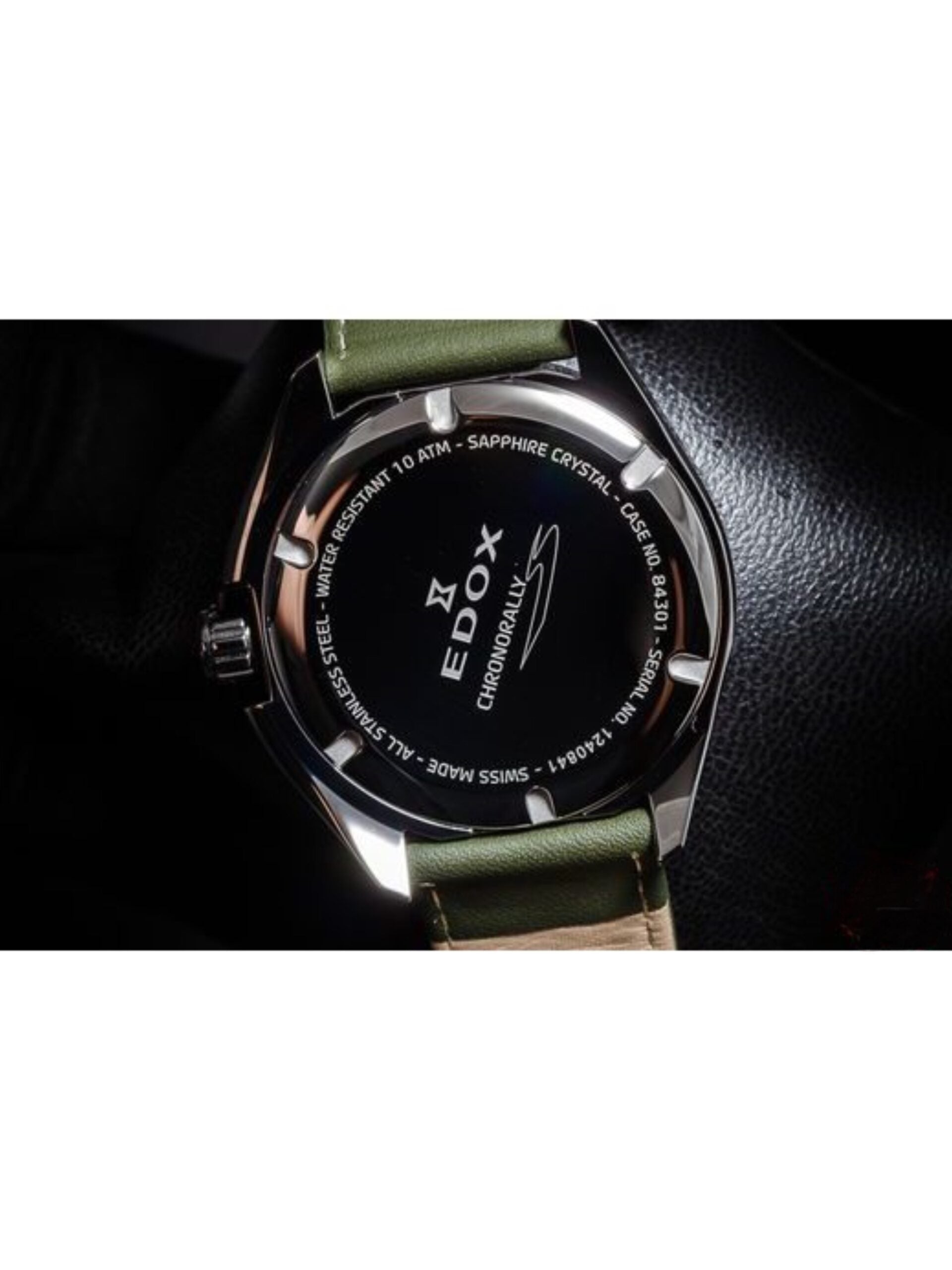 Reloj Edox Chronorally Green Hombre
