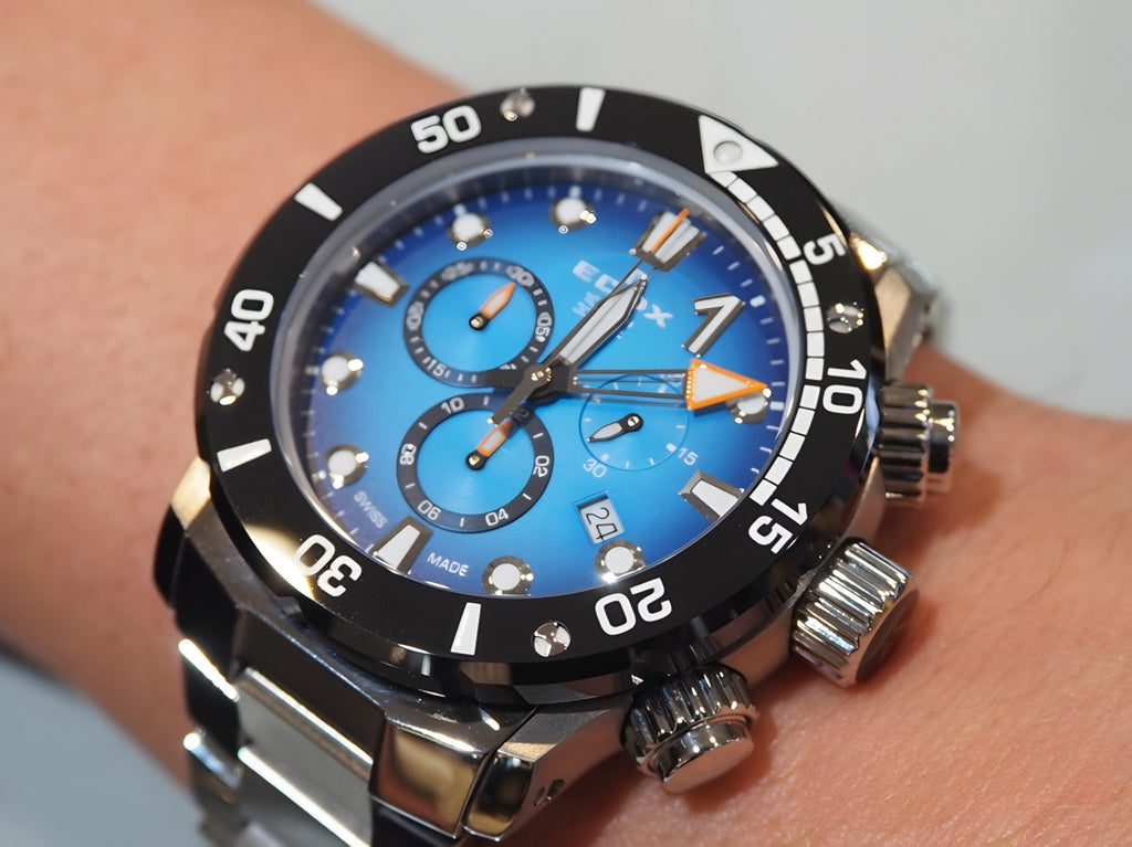 Reloj Edox Chronograph Esfera Azul Hombre 10242.TINMBUIDN
