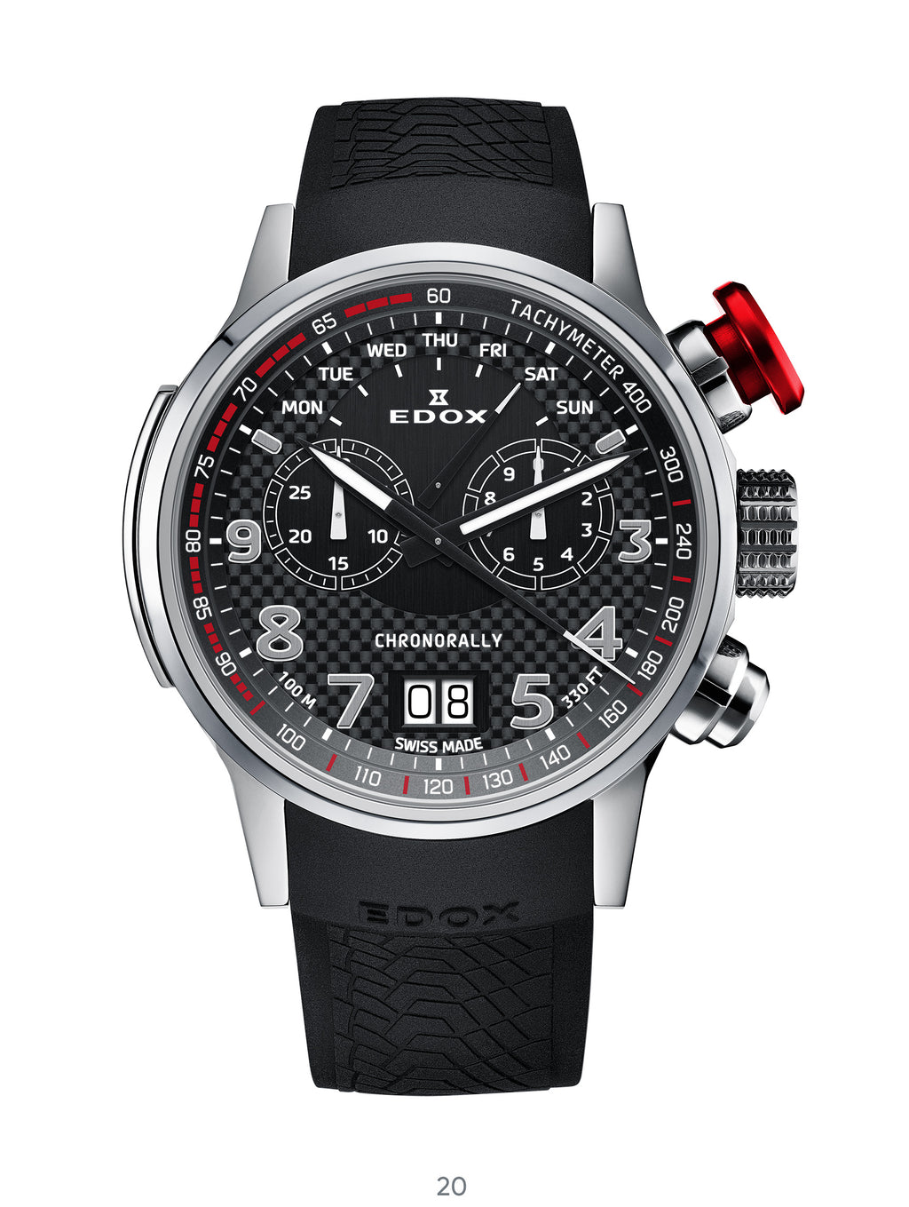 Reloj Edox Chronorally Chronograph Hombre