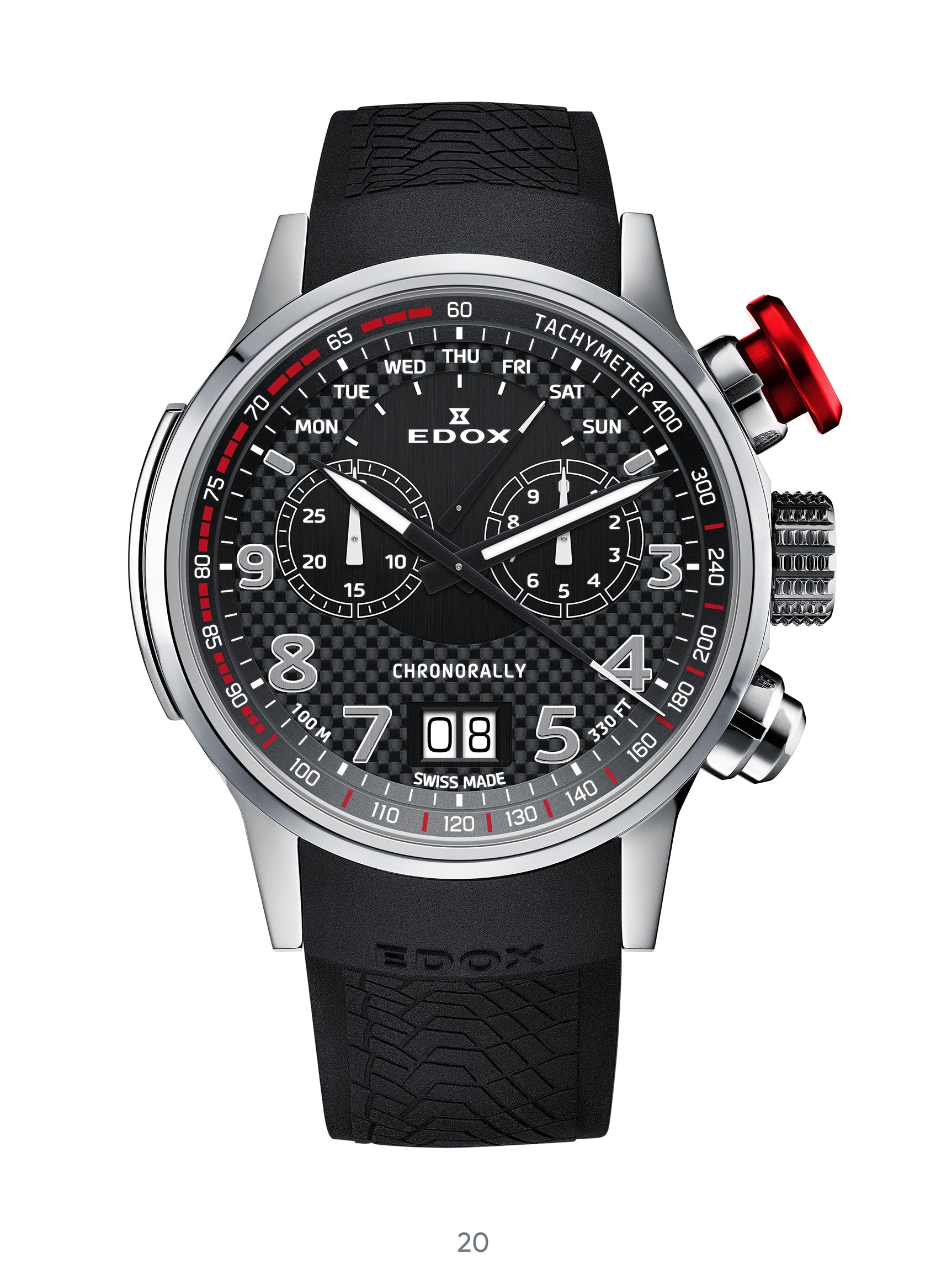 Reloj Edox Chronorally Chronograph Hombre