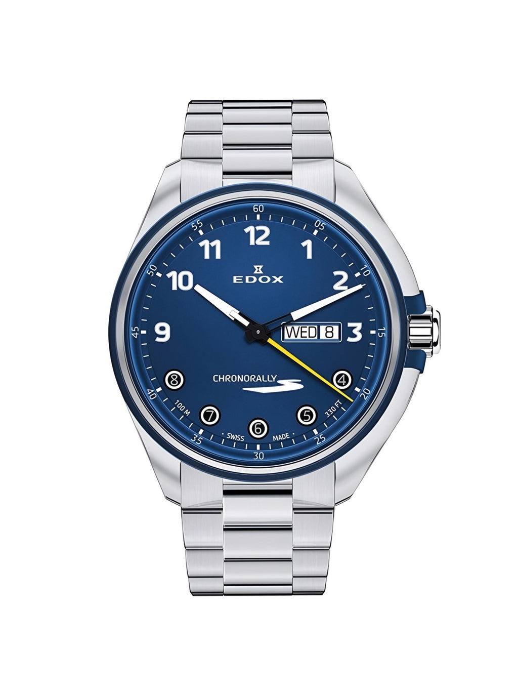 Reloj Edox Chronorally Acero Hombre