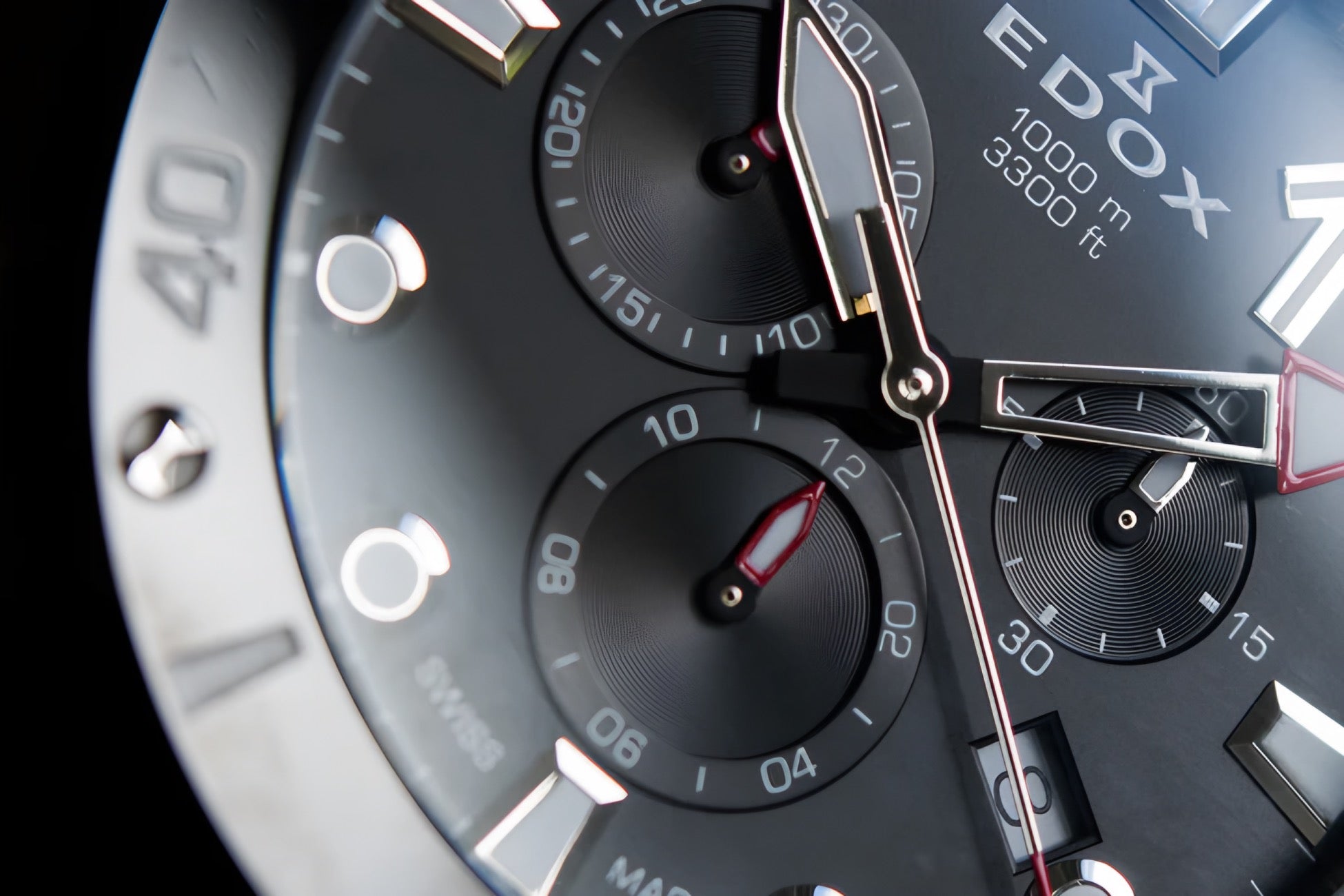 Reloj Edox Black Class One Chronograph Hombre 10242.TINNIN