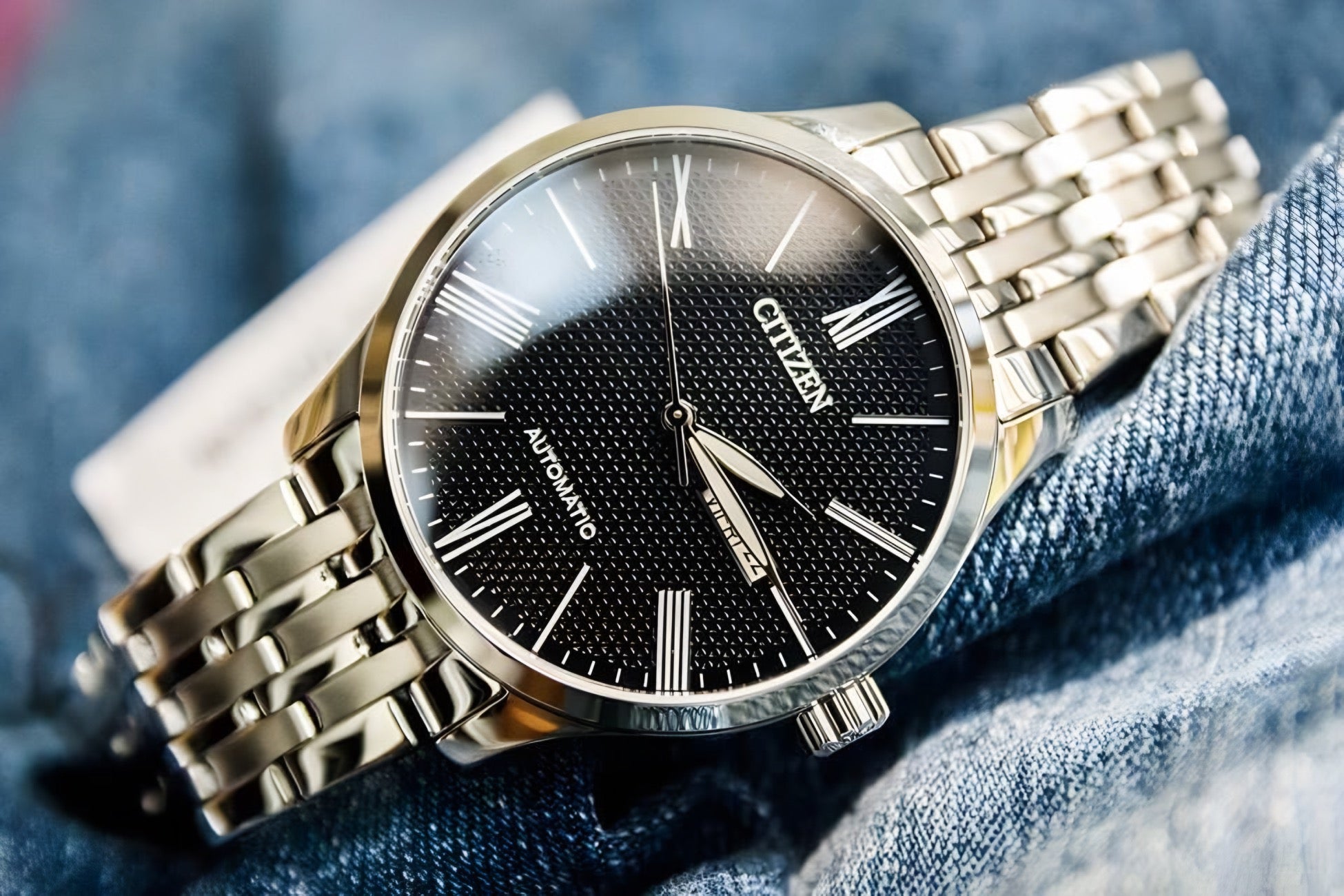 Reloj Citizen Automatic NH8350-59E Acero Esfera Negra Hombre