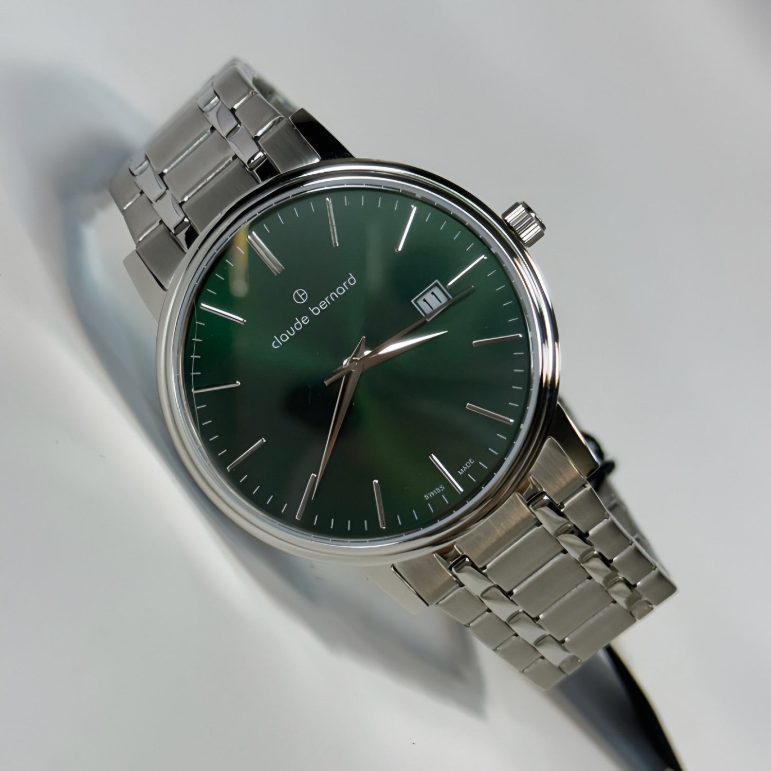 Reloj Claude Bernard Classic 42 Silver Green Hombre 53009.3MVIN