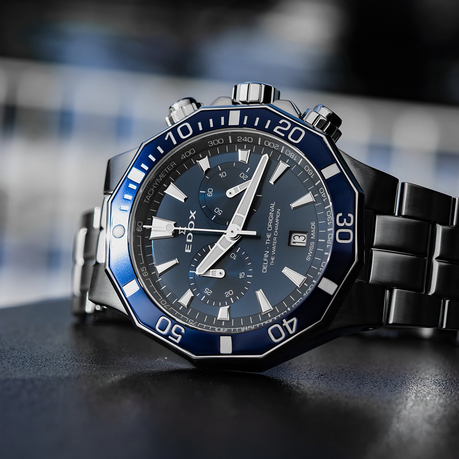 Reloj Edox Delfin The Original Chronograph Acero Hombre 10112.3BUMBUIN