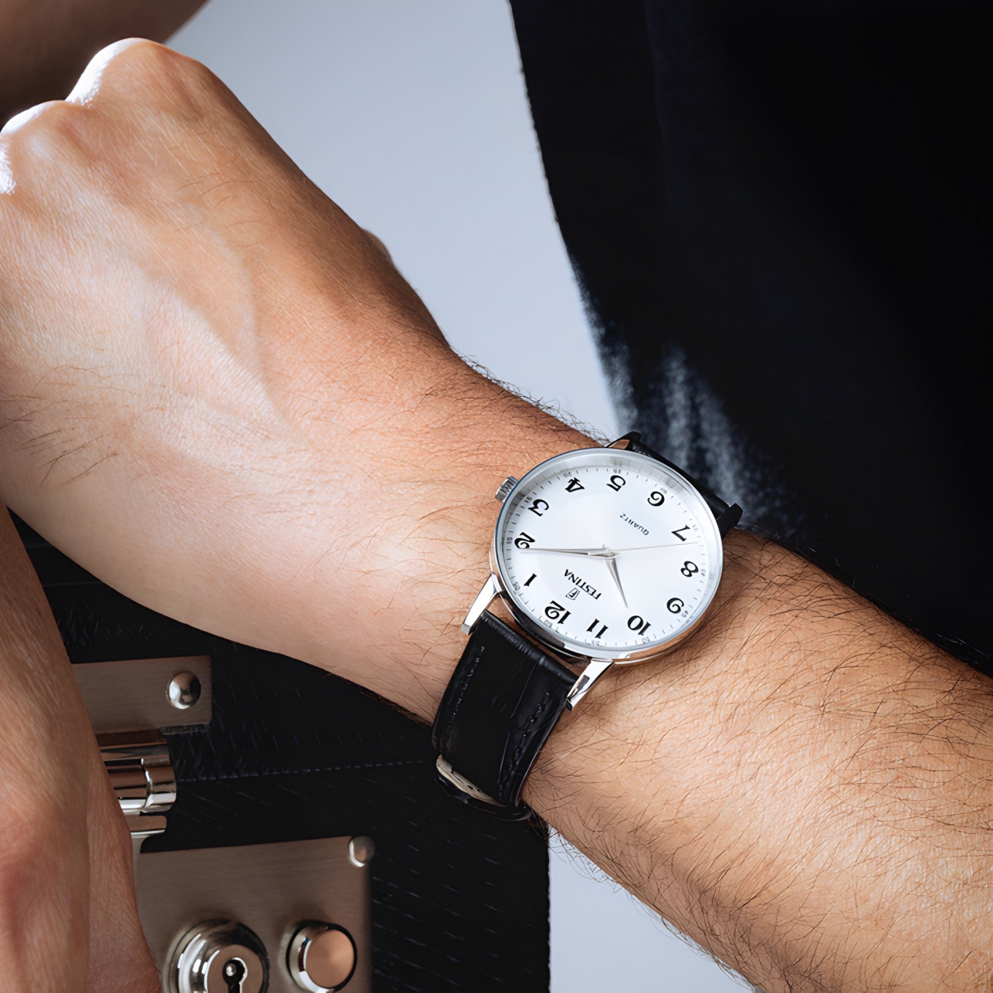 Reloj Festina F20690/1 Cuero Negro Clasico Hombre
