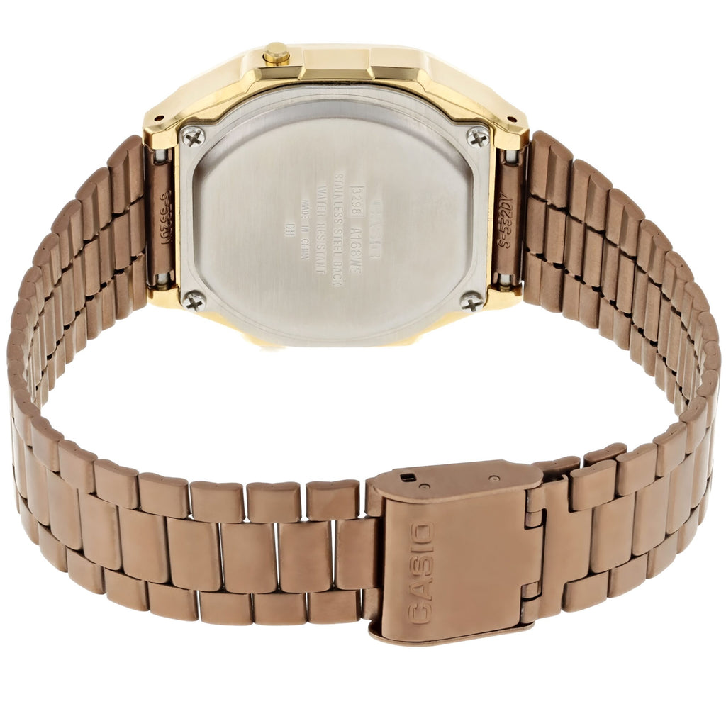 Reloj Casio A168WECM-5DF Dorado y Rosado Mujer