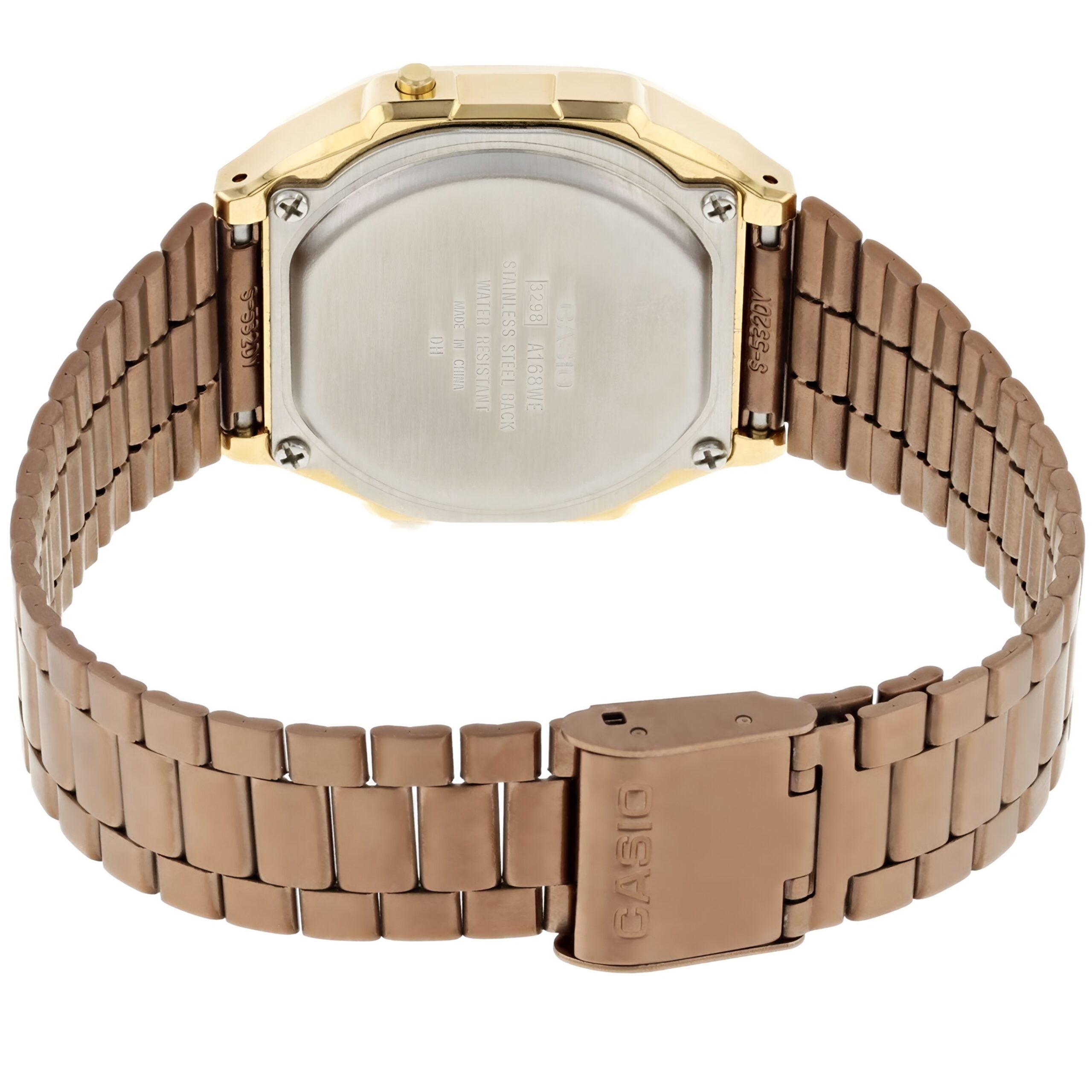 Reloj Casio A168WECM-5DF Dorado y Rosado Mujer