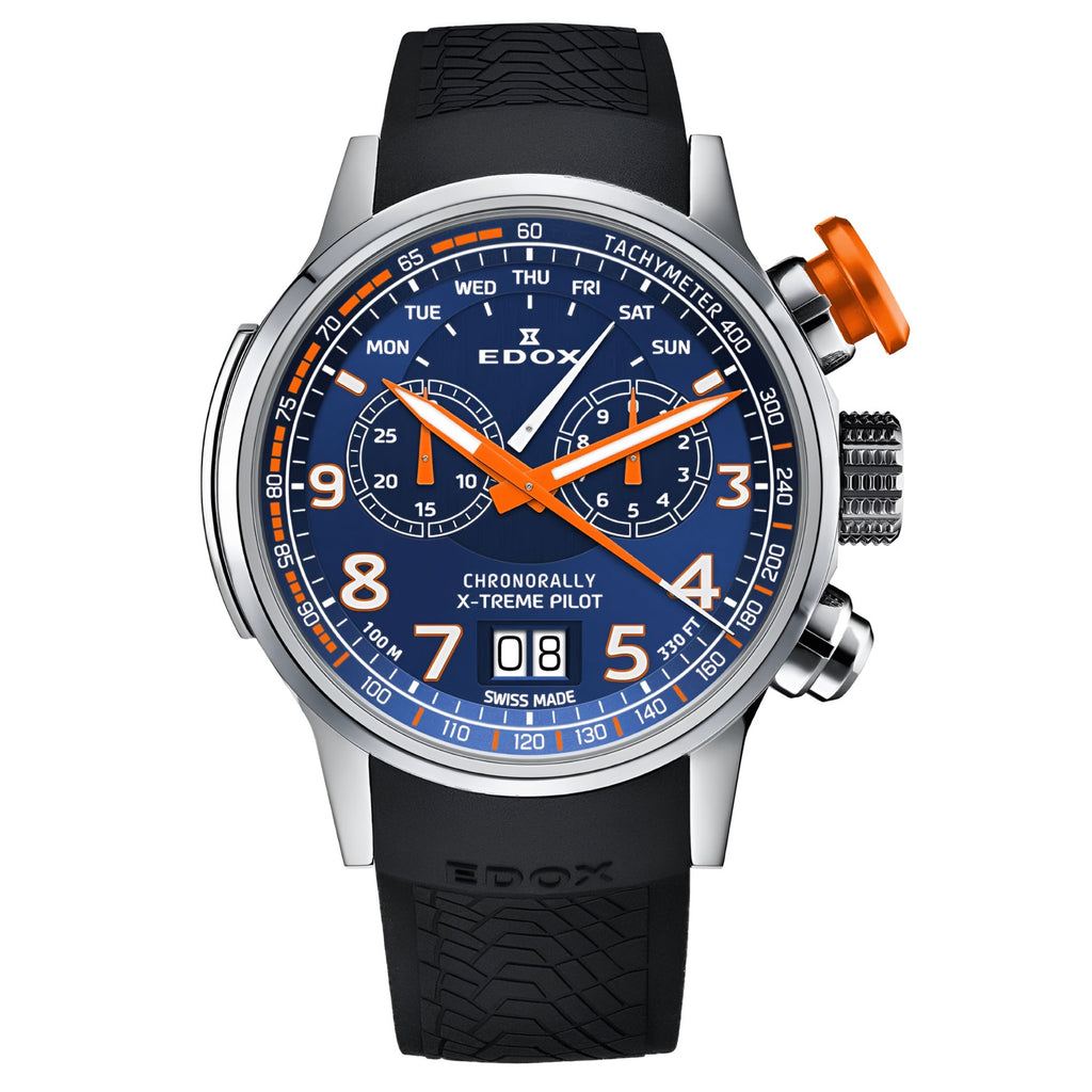 Reloj Edox Chronorally Chronograph Hombre