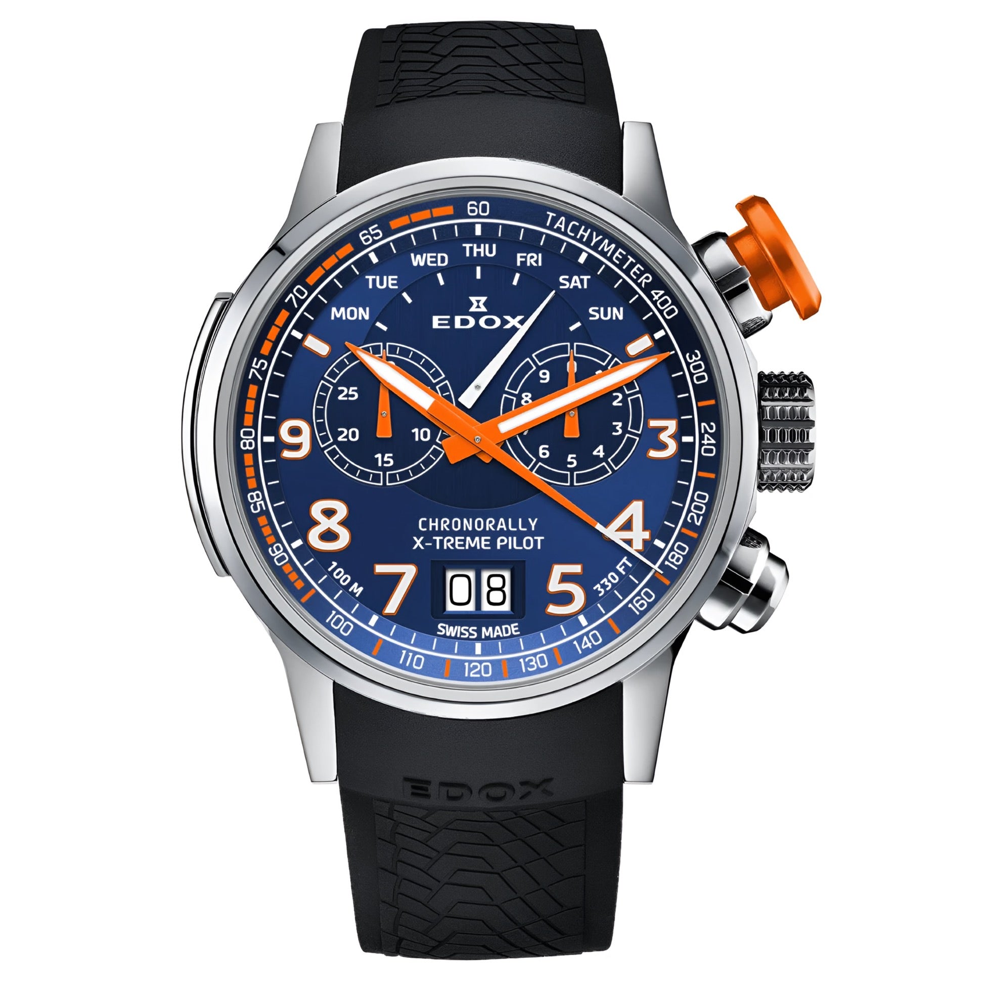 Reloj Edox Chronorally Chronograph Hombre