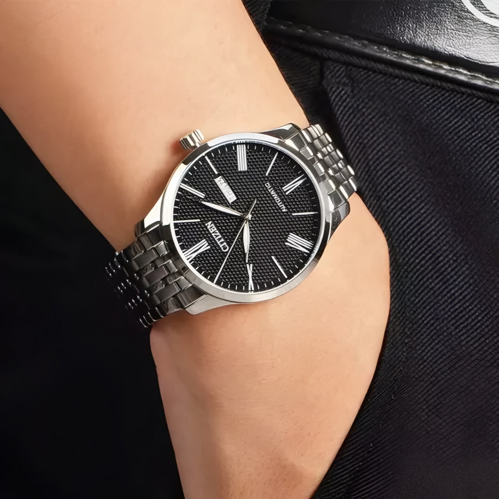 Reloj Citizen Automatic NH8350-59E Acero Esfera Negra Hombre