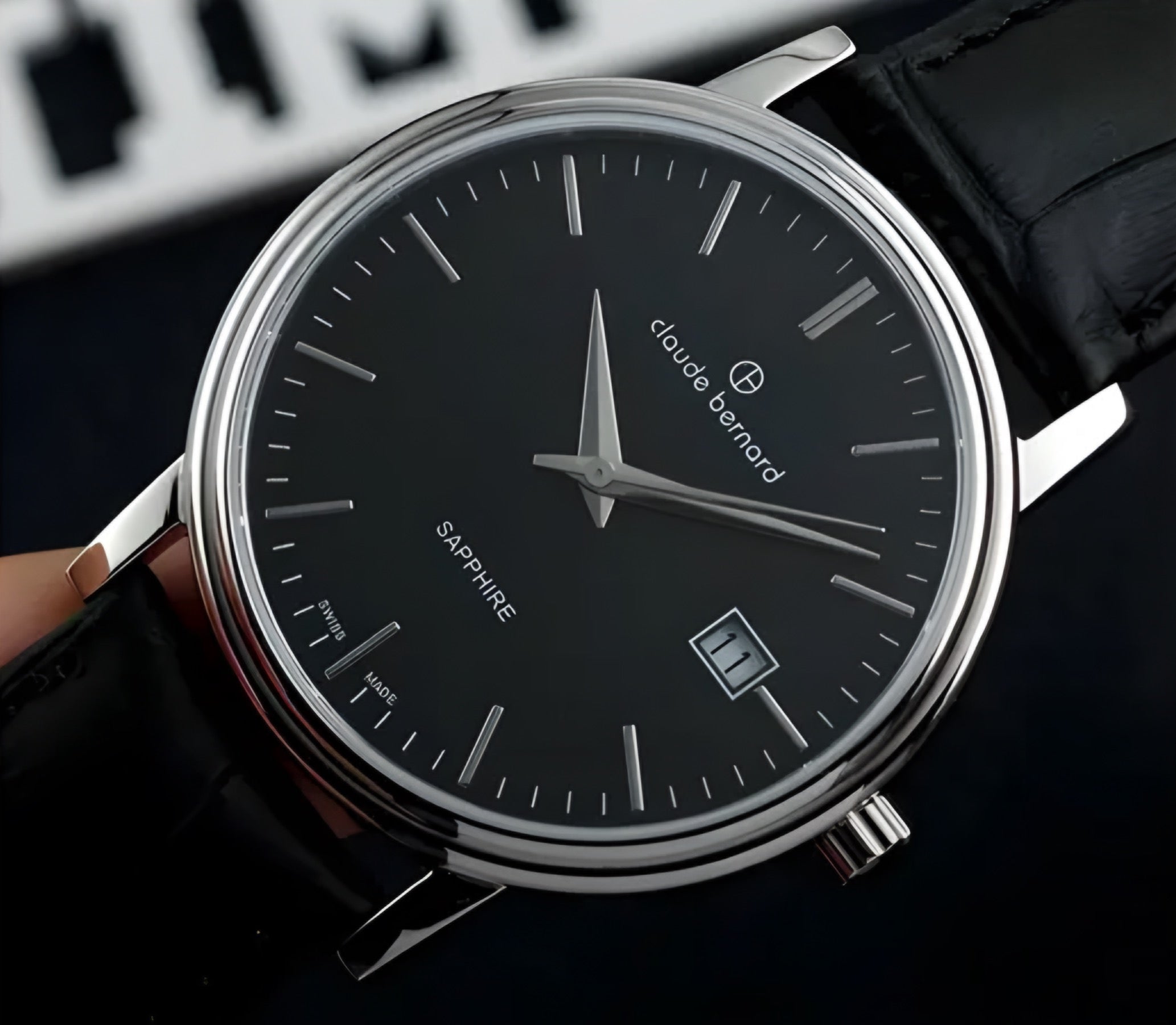 Reloj Claude Bernard Classic Cuero Negro Hombre 53009.3NIN