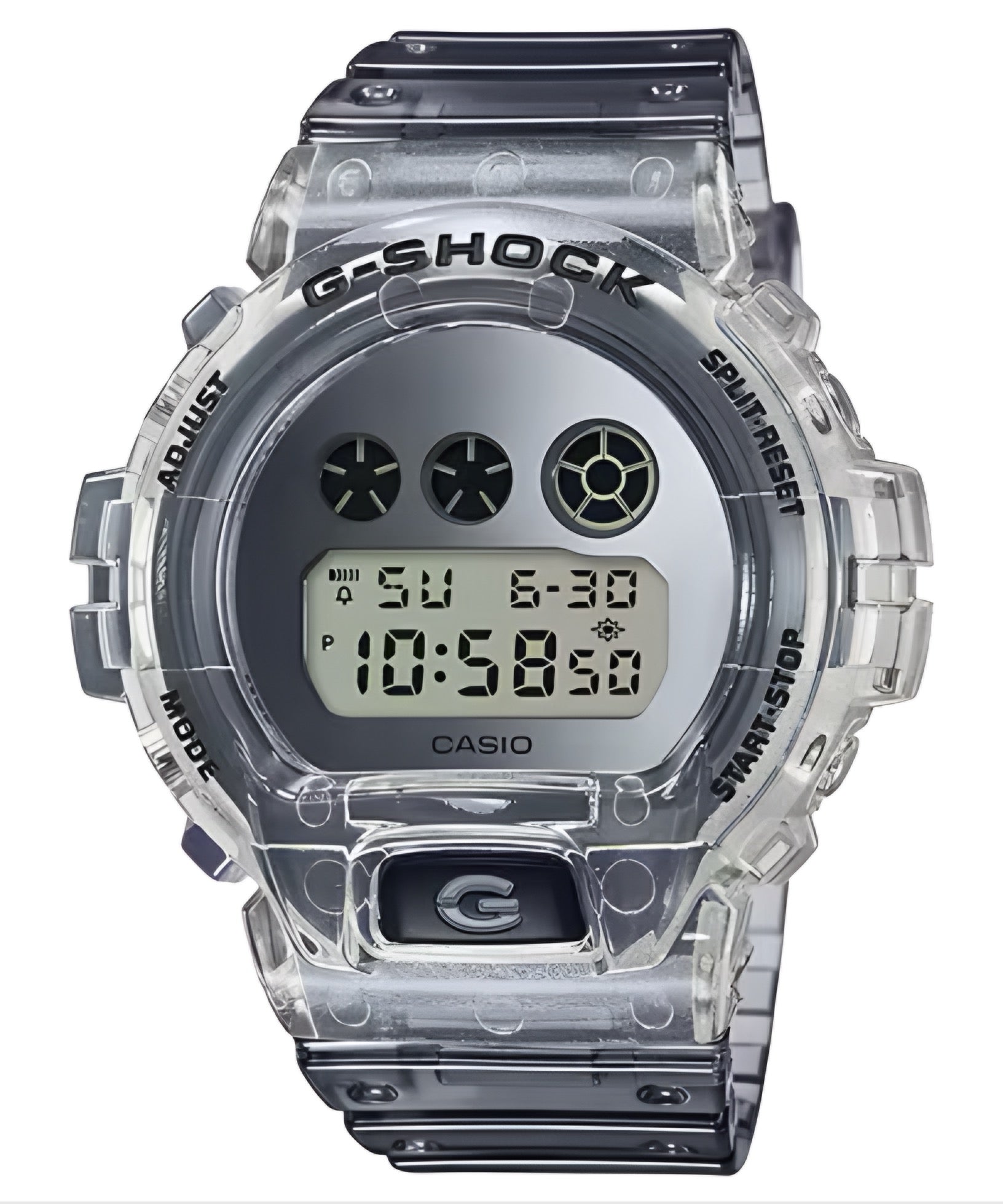 Reloj Casio G-shock Dw6900sk-1dr Color De La Correa Transparente