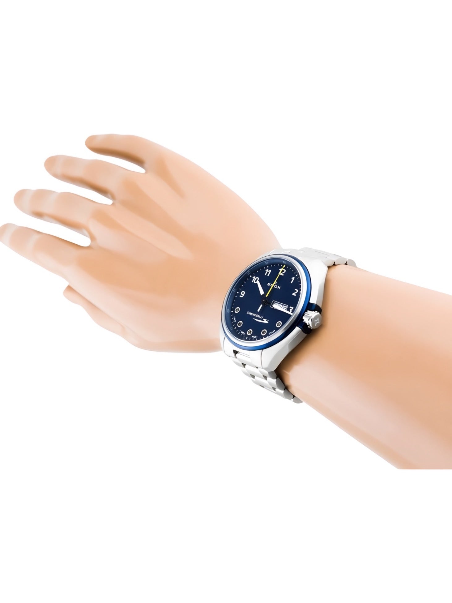 Reloj Edox Chronorally Acero Hombre