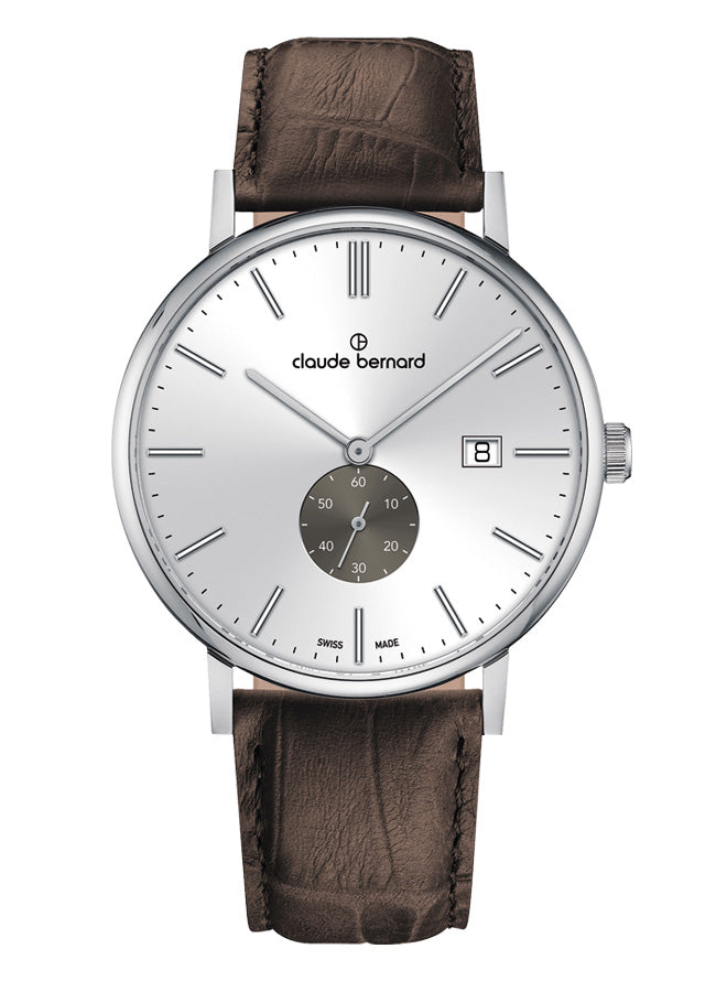 Reloj Claude Bernard Slim Line Cuero  Hombre
