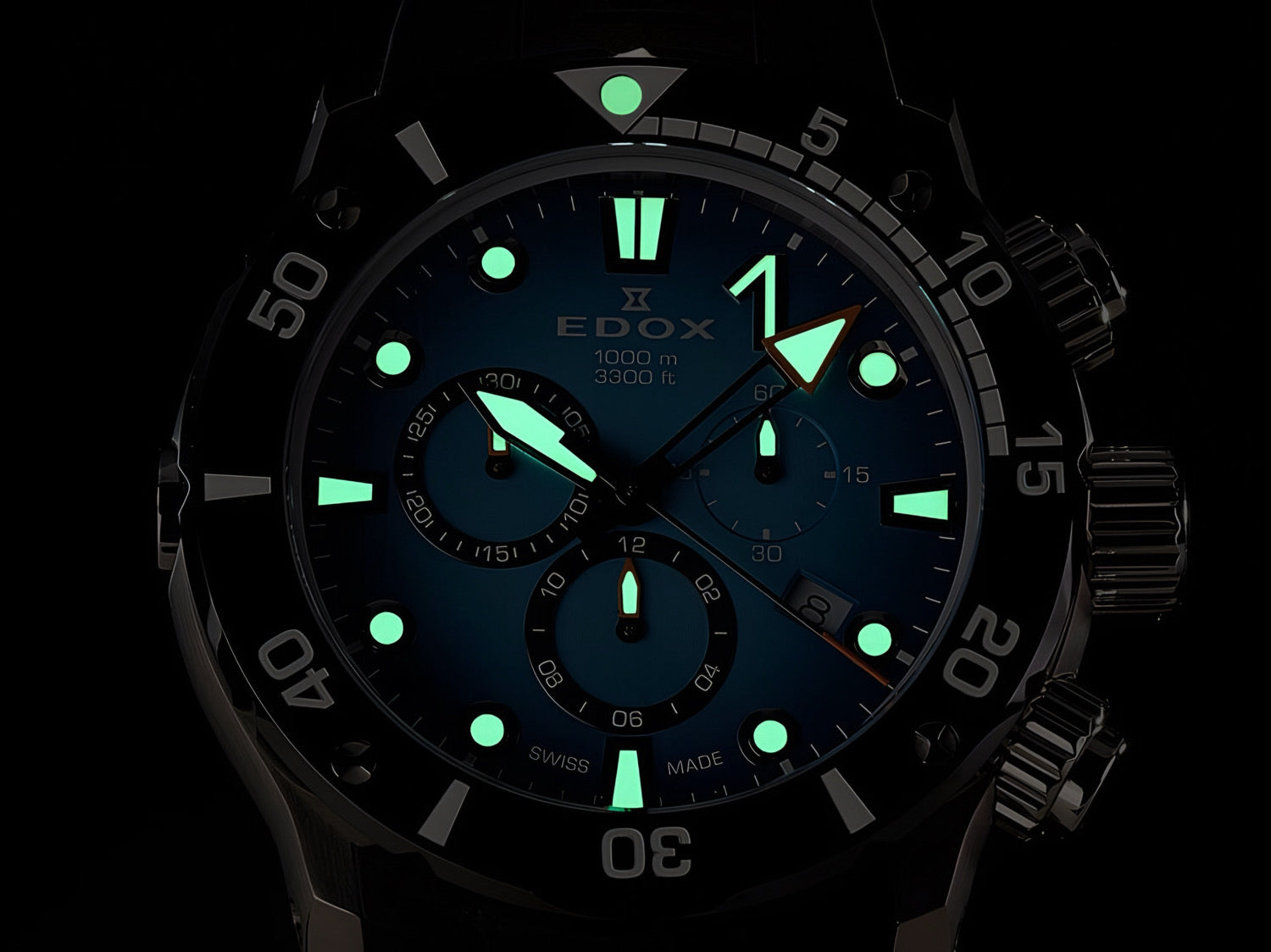 Reloj Edox Chronograph Esfera Azul Hombre 10242.TINMBUIDN