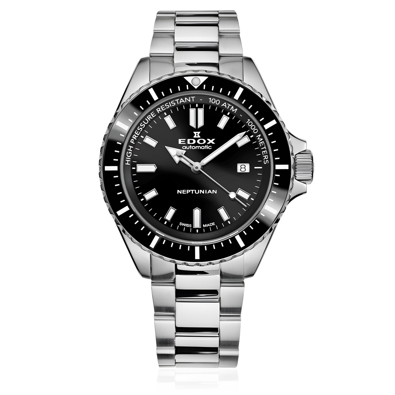 Reloj Edox Automatico Hombre Sky Diver Negro 80120.3NMNIN