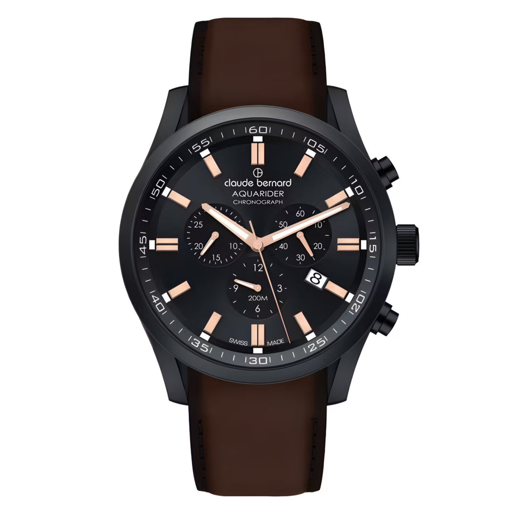 Reloj Claude Bernard Cronógrafo Cafe Hombre