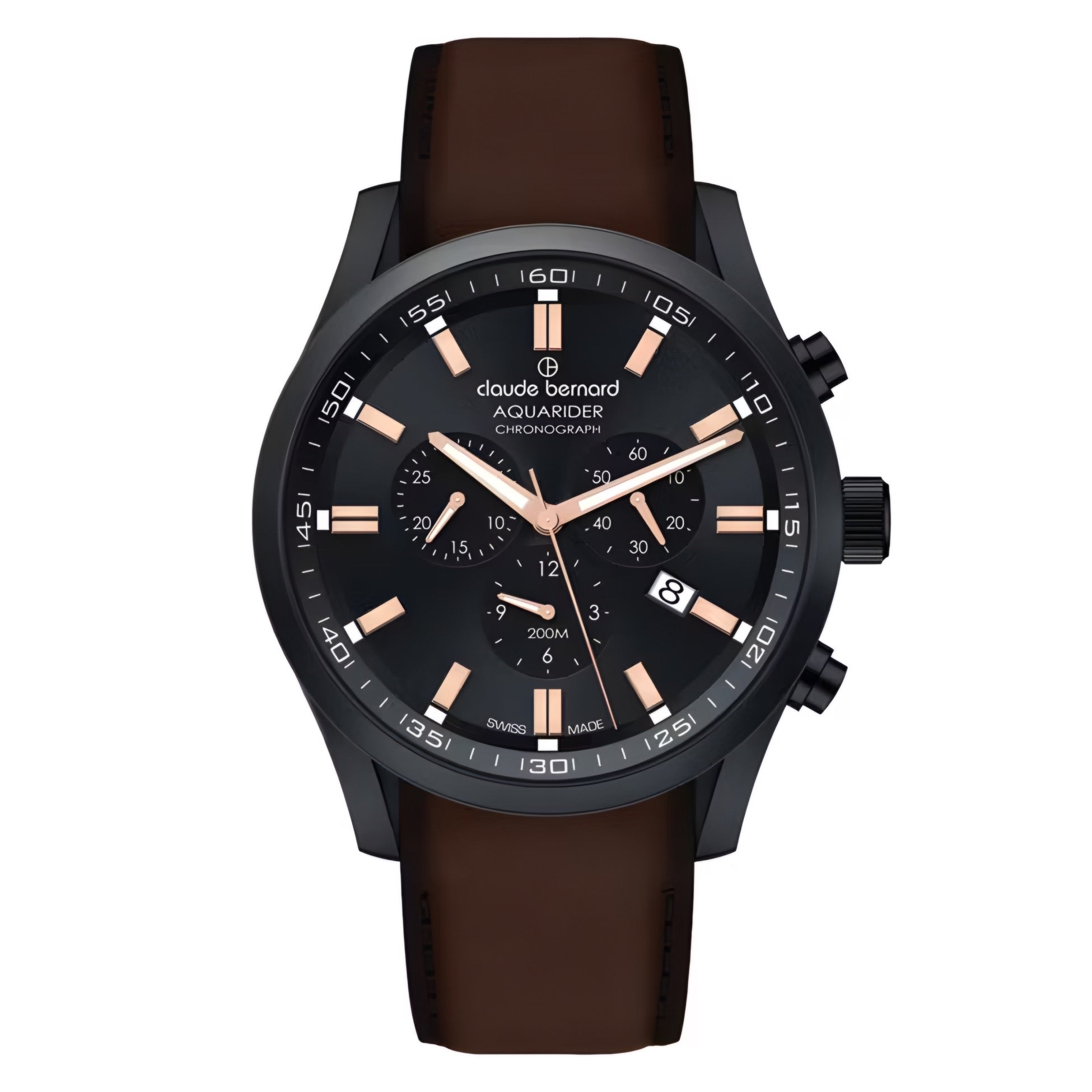 Reloj Claude Bernard Cronógrafo Cafe Hombre