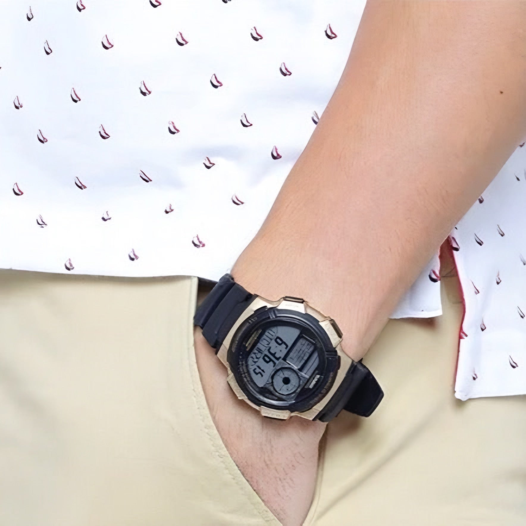 Reloj Casio World Time AE-1000W-1A3VDF Hombre