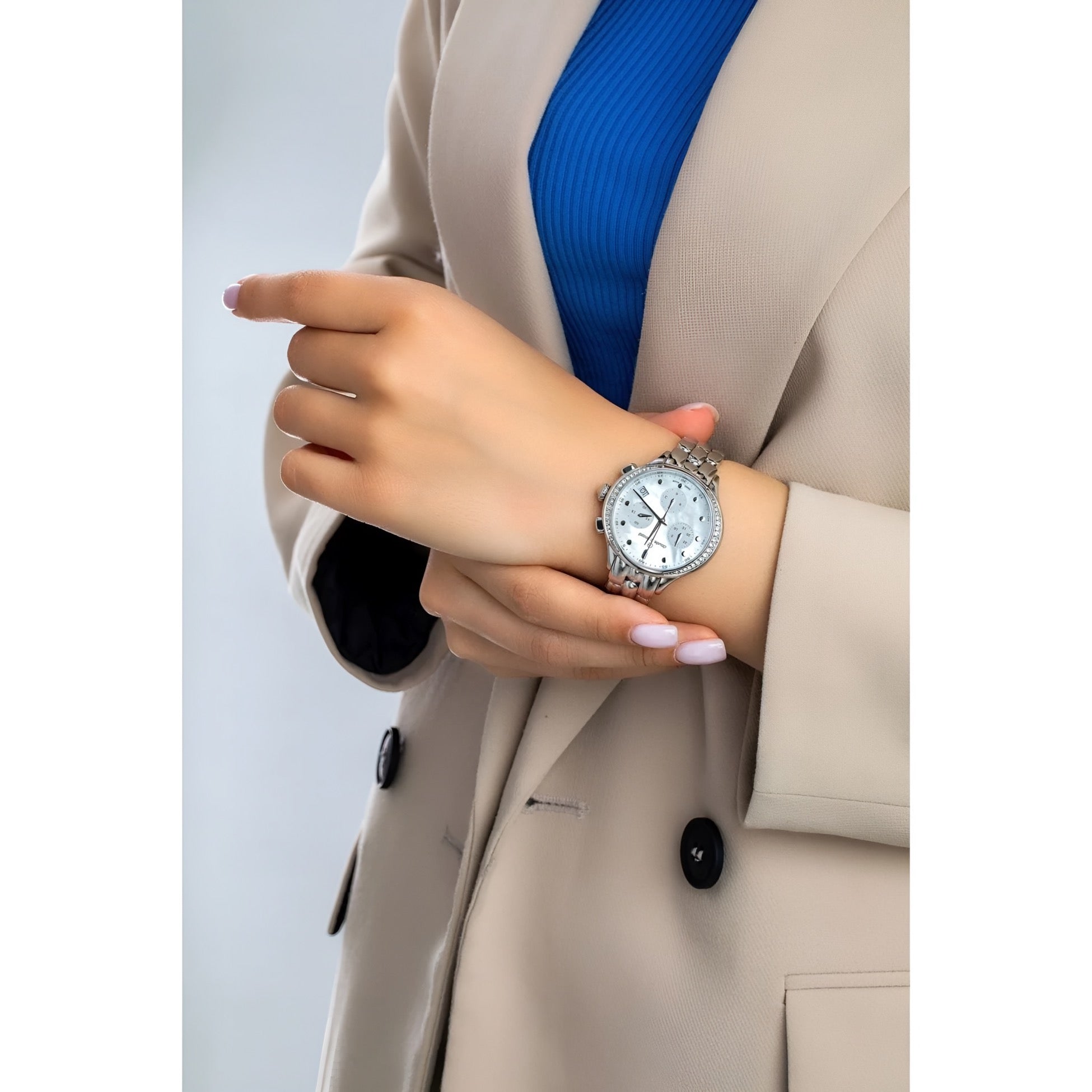Reloj Claude Bernard New Dress Code Chronograph 38mm Mujer 10232.3PMNAIN