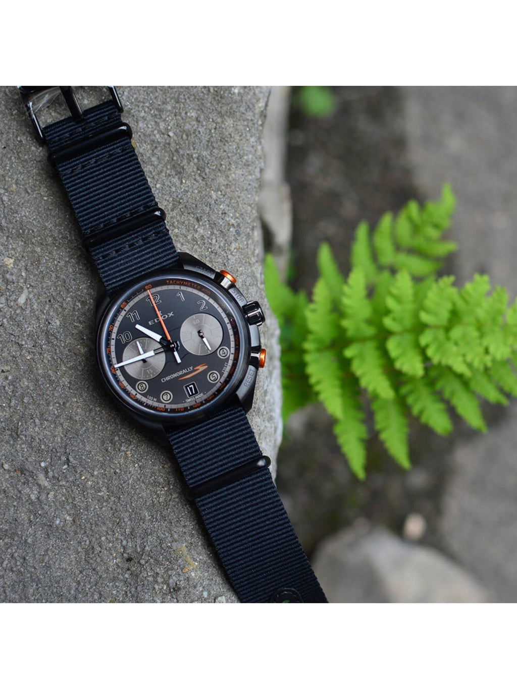 Reloj Edox Chronorally Black Hombre