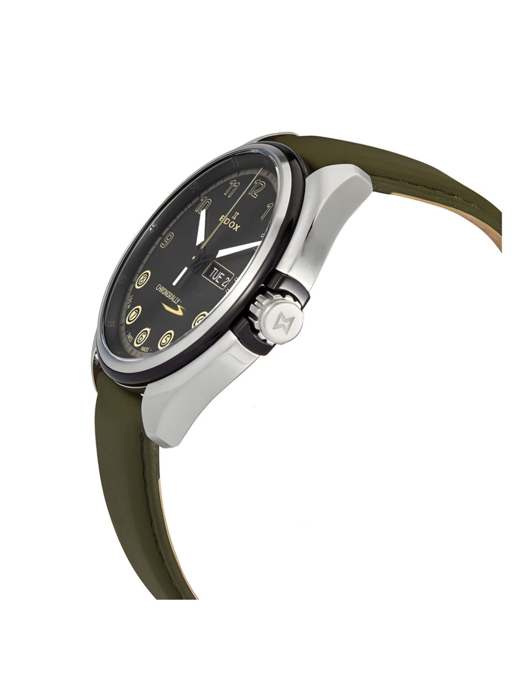 Reloj Edox Chronorally Green Hombre