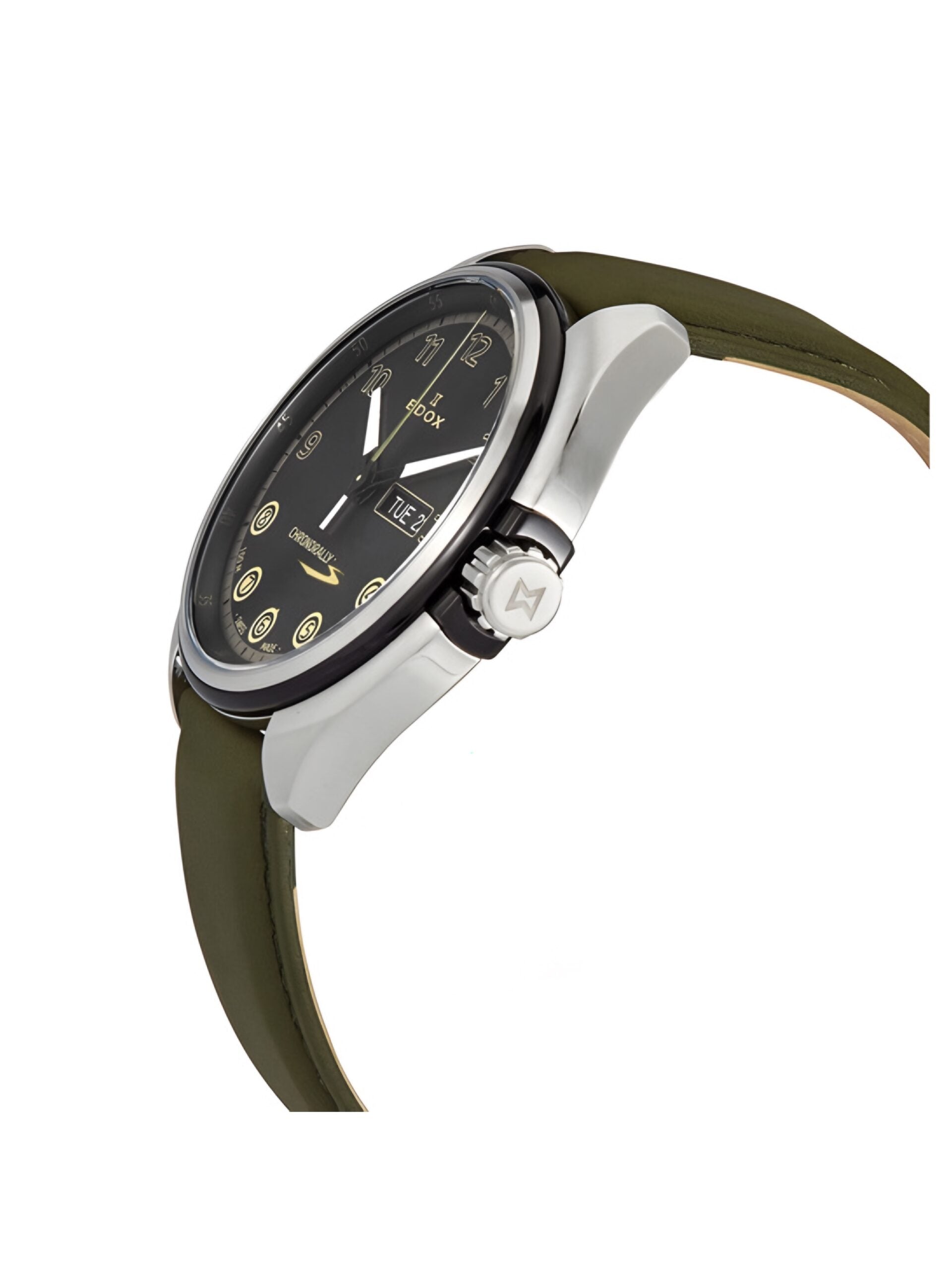 Reloj Edox Chronorally Green Hombre