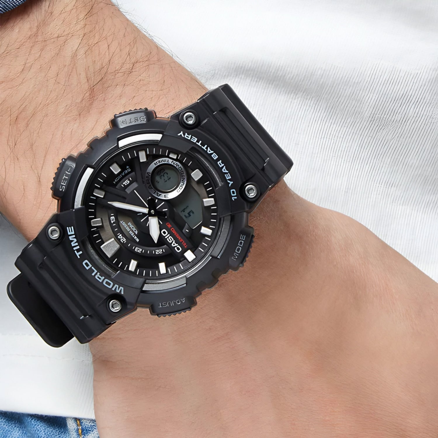 Reloj Casio Análogo Digital Hombre AEQ-110W-1AVDF