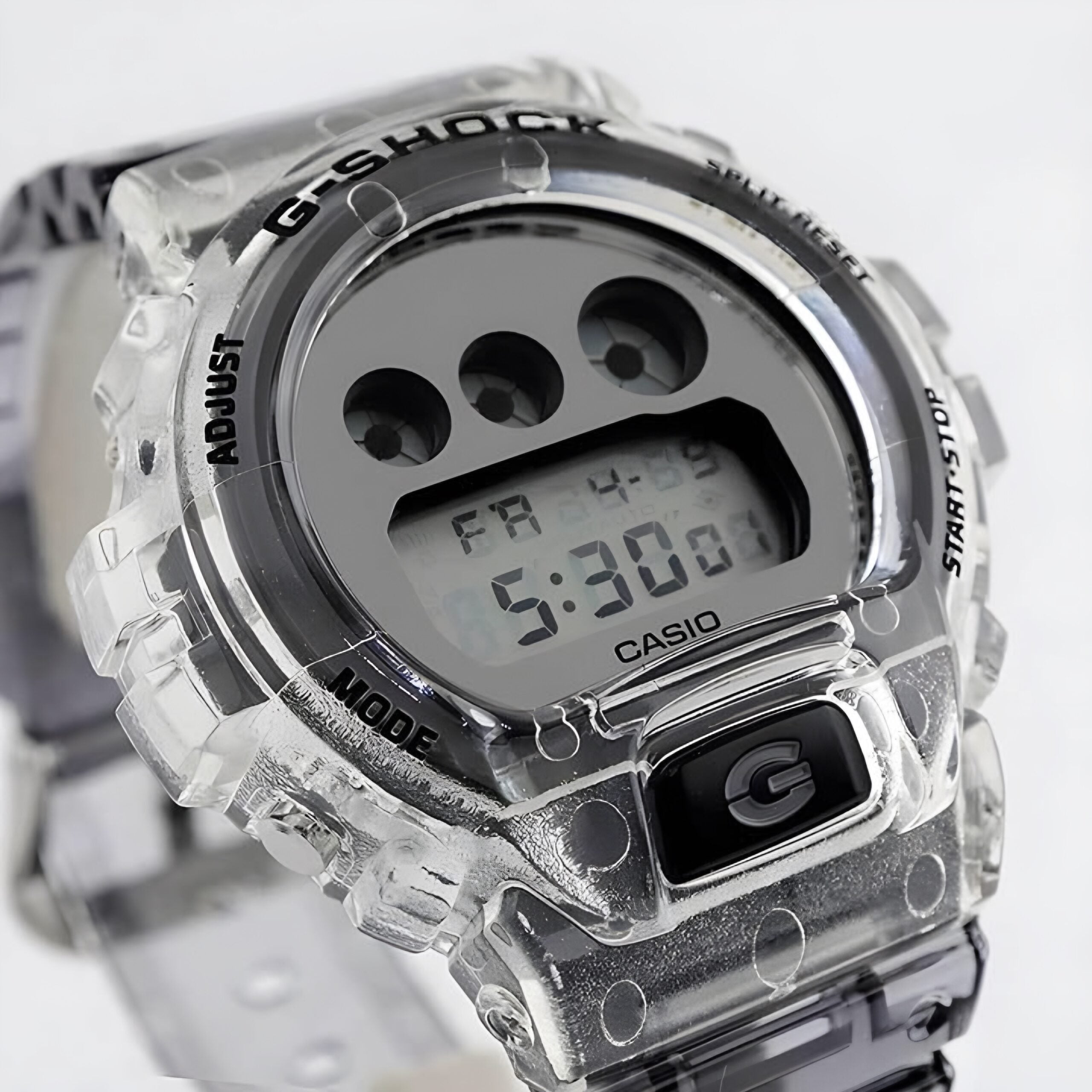 Reloj Casio G-shock Dw6900sk-1dr Color De La Correa Transparente