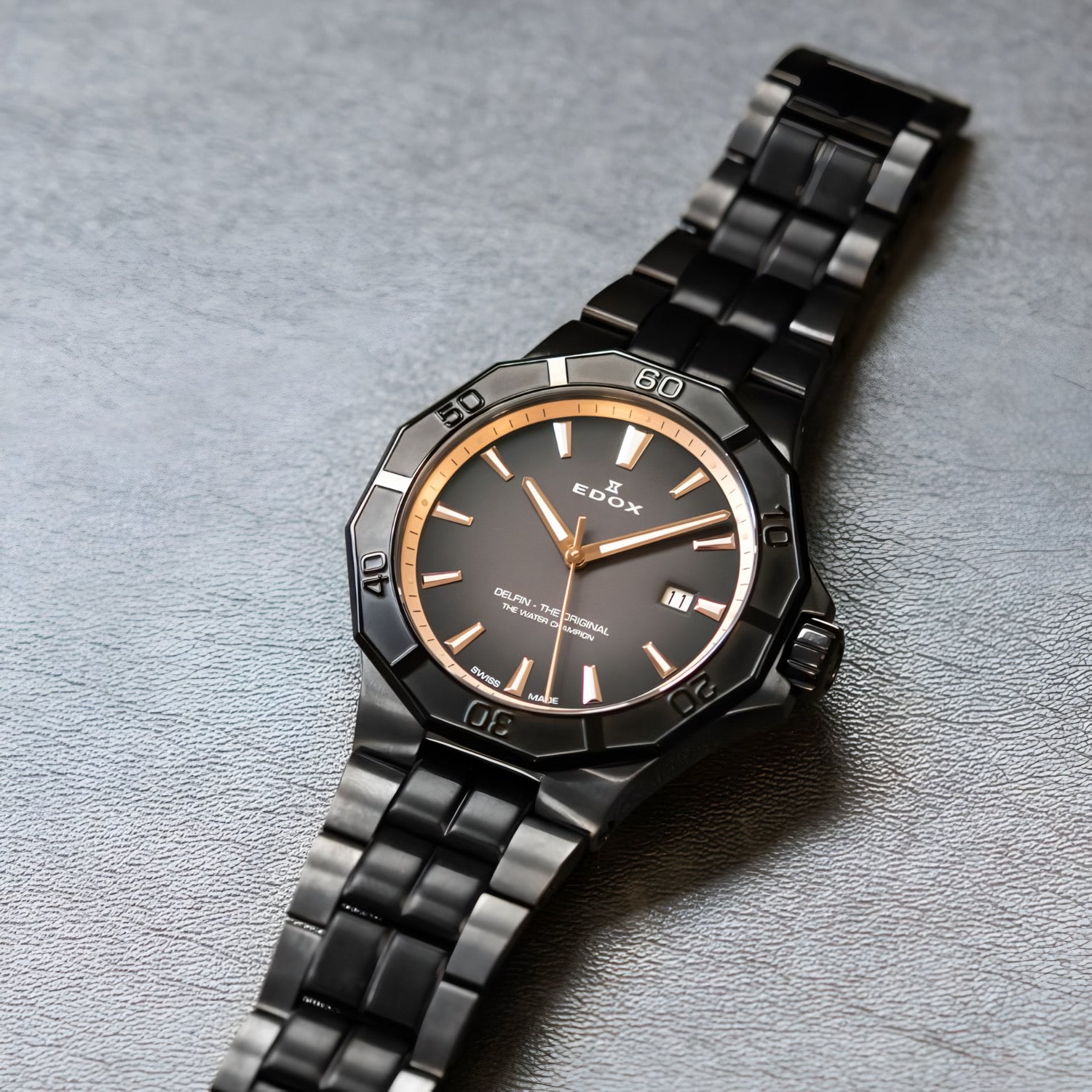 Reloj Edox Delfin The Original Date Hombre 53021.37GNMNDR