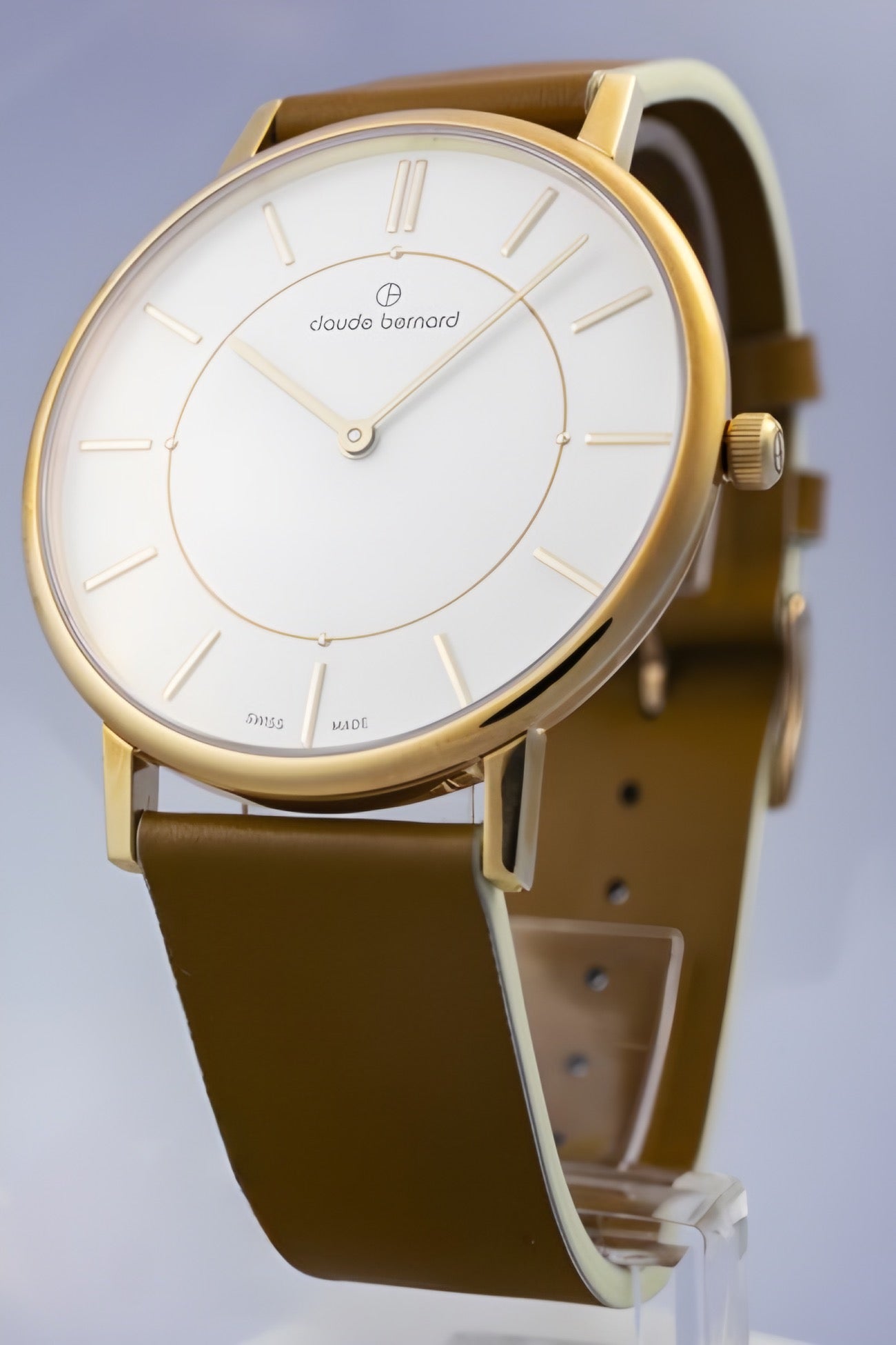 Reloj Claude Bernard Slim Line Camel 41mm Hombre