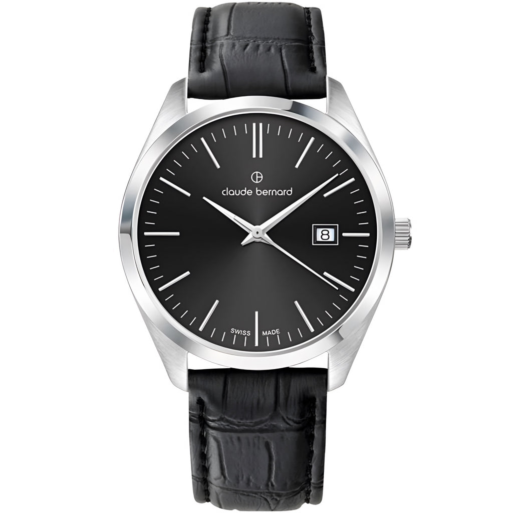 Reloj Claude Bernard Classic Negro 42mm Hombre